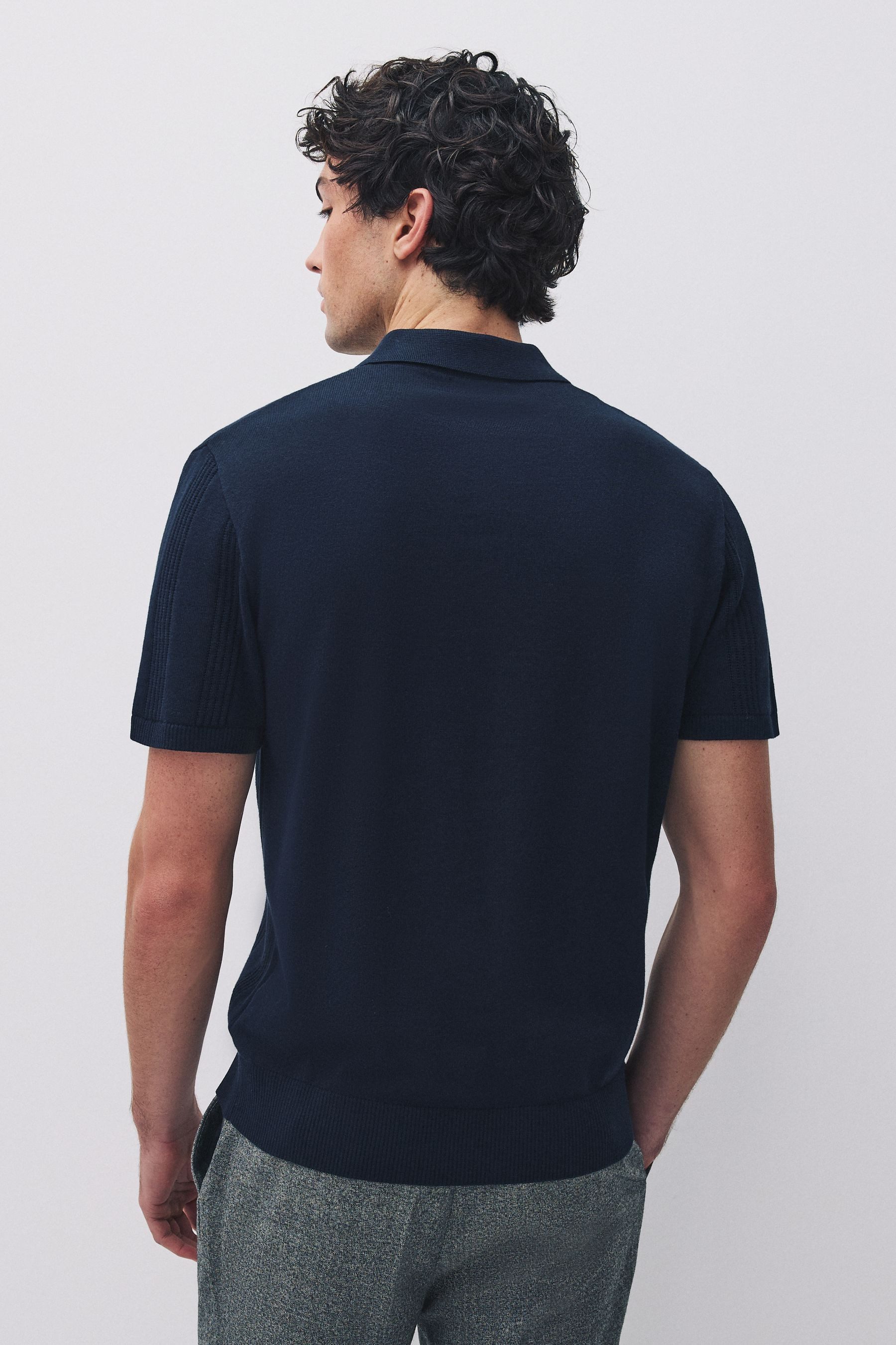 Next Poloshirt Regular Fit Poloshirts aus Strick, 2er-Pack (2-tlg) günstig online kaufen