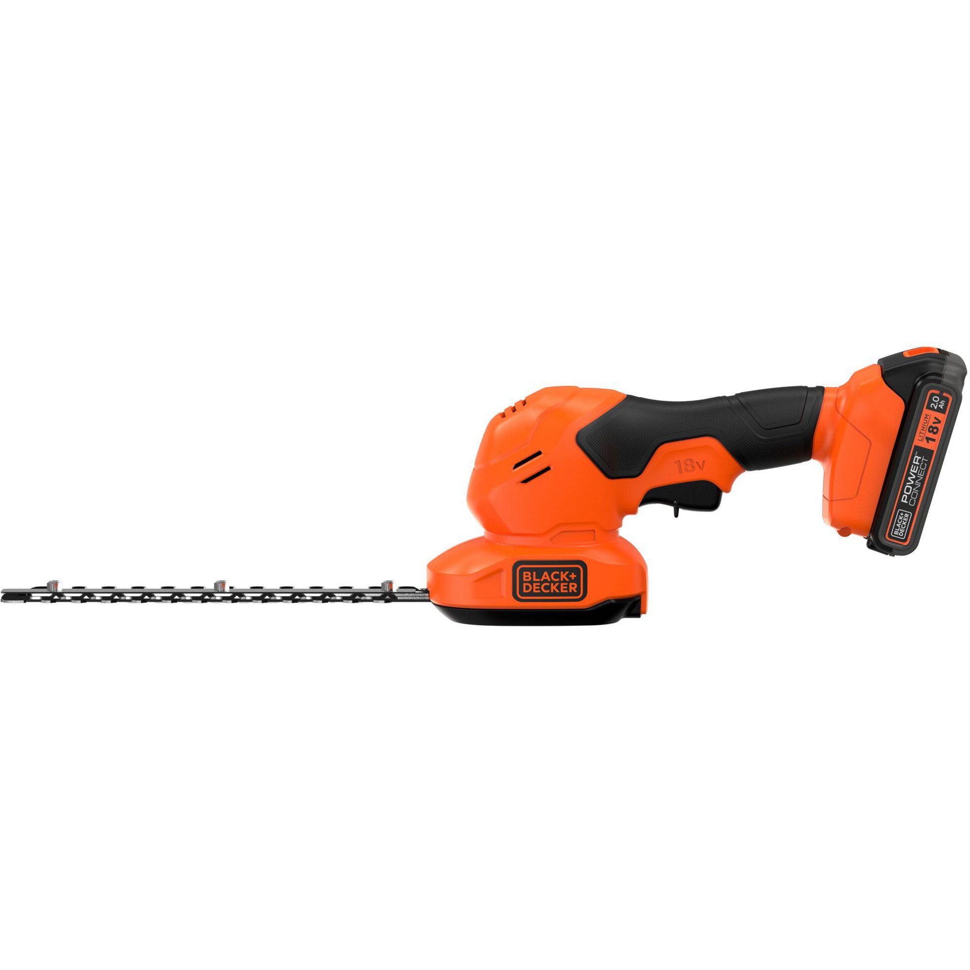 Black + Decker Astschere BLACK+DECKER Akku-Grasschere und -Strauchschere