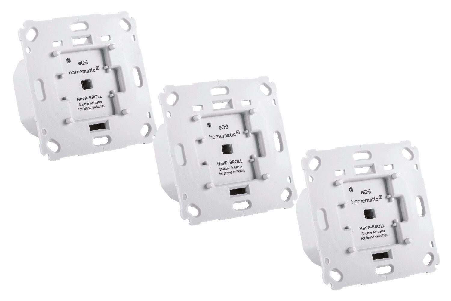 Homematic IP Rollladenaktor für Markenschalter 3er Set Smart-Home-Steuerelement