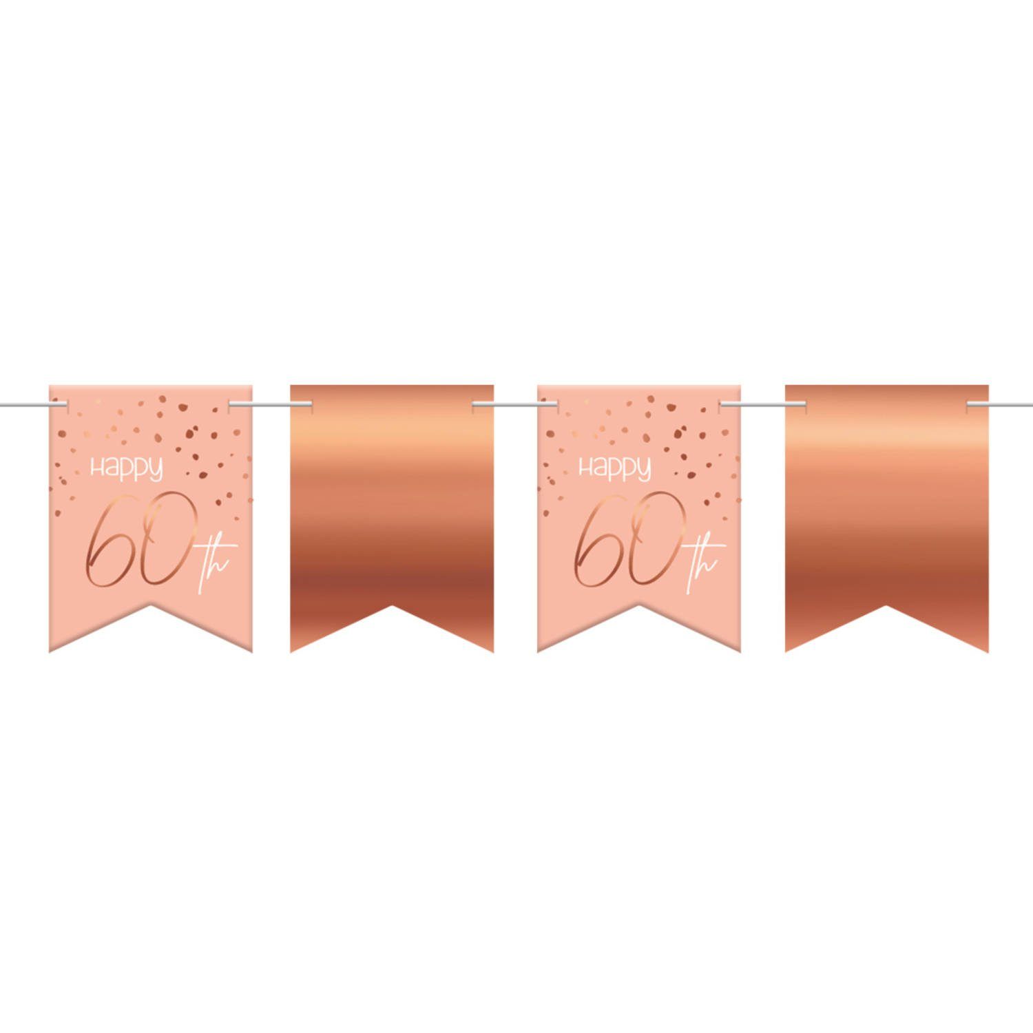 Girlande 6 Rose Meter Folat - Girlande Elegant Wimpelkette