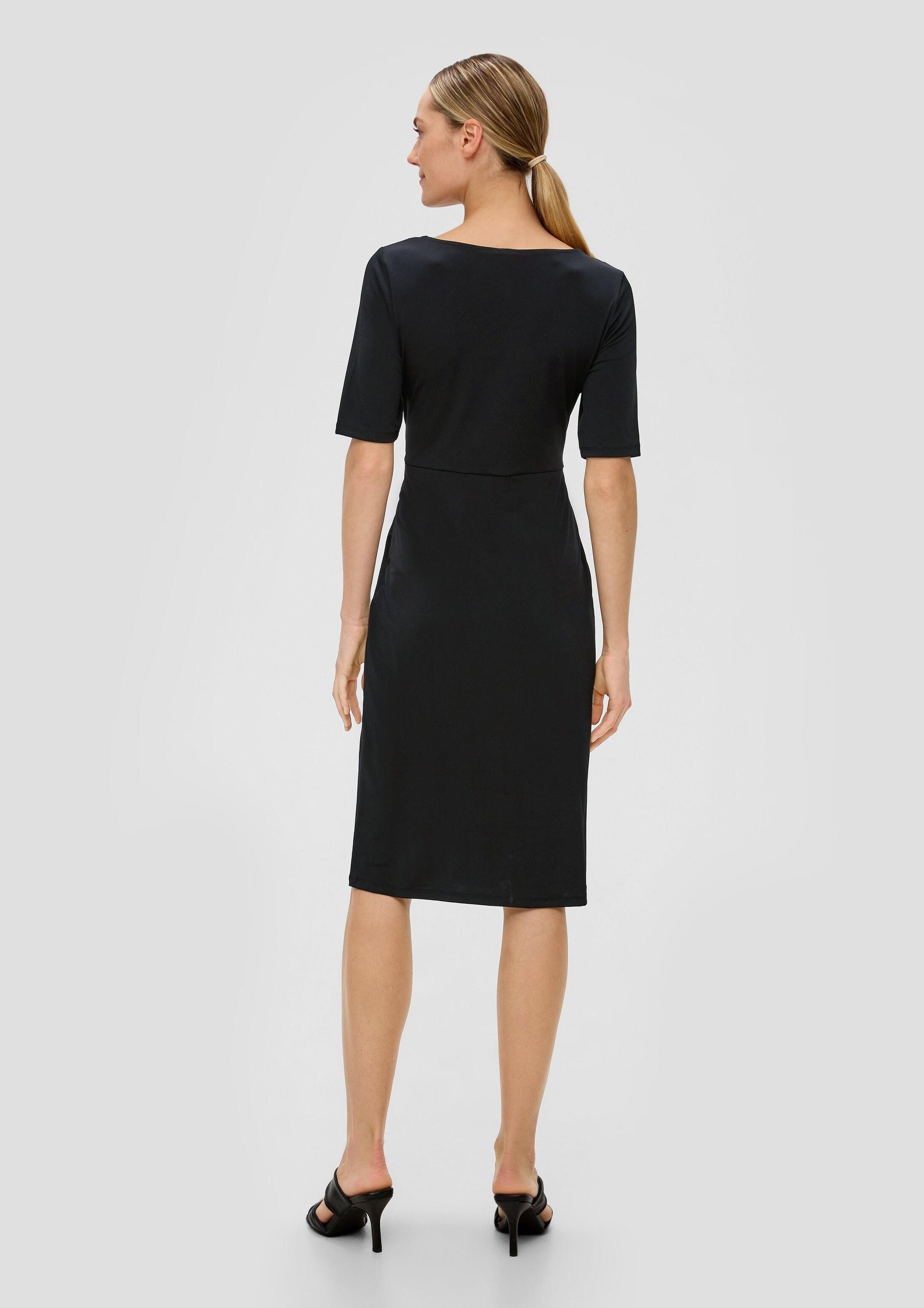 s.Oliver Midikleid Kleid Midikleid mit All-over-Print