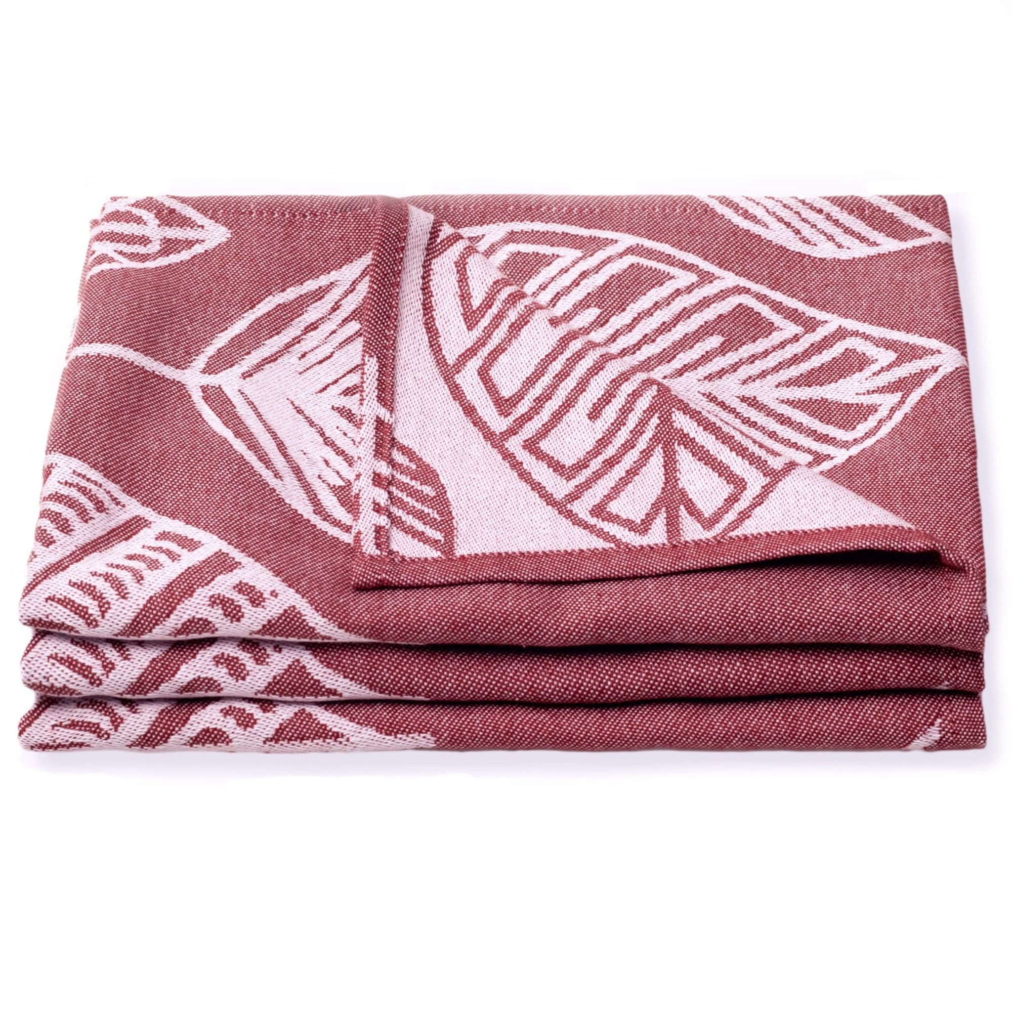 ALARA HOME Geschirrtuch Geschirrtücher Baumwolle Allzweck Tücher Küchentücher Trockentuch, (3er Set, Größe 50x70 cm), Rot