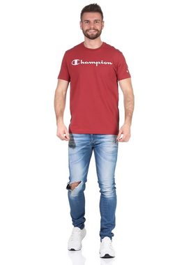 Champion T-Shirt Champion Herren T-Shirt 214142 RS518 ROW Dunkelrot