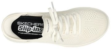 Skechers VIRTUE-DIVINITY Slip-On Sneaker Schlupfschuh, Slipper, Freizeitschuh mit Zierschnürung, zum Schlupfen