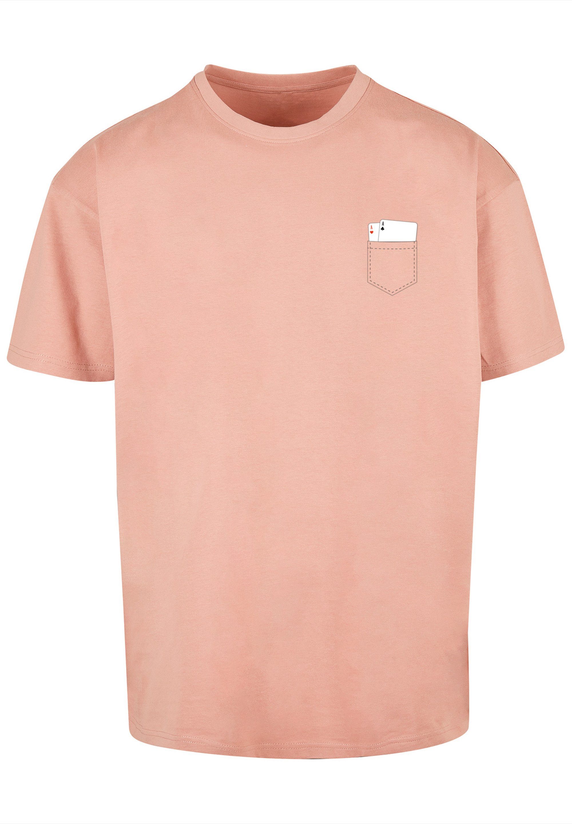 F4NT4STIC with Print Pocket amber Cards T-Shirt