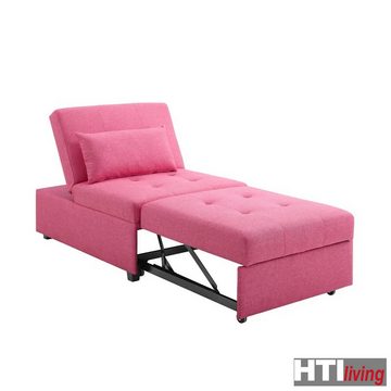 HTI-Living Relaxsessel Schlafsessel Magarete Pink (Stück, 1-St., 1 Sessel), Relaxsessel verstellbare Lehne Lendenkissen ausklappbar