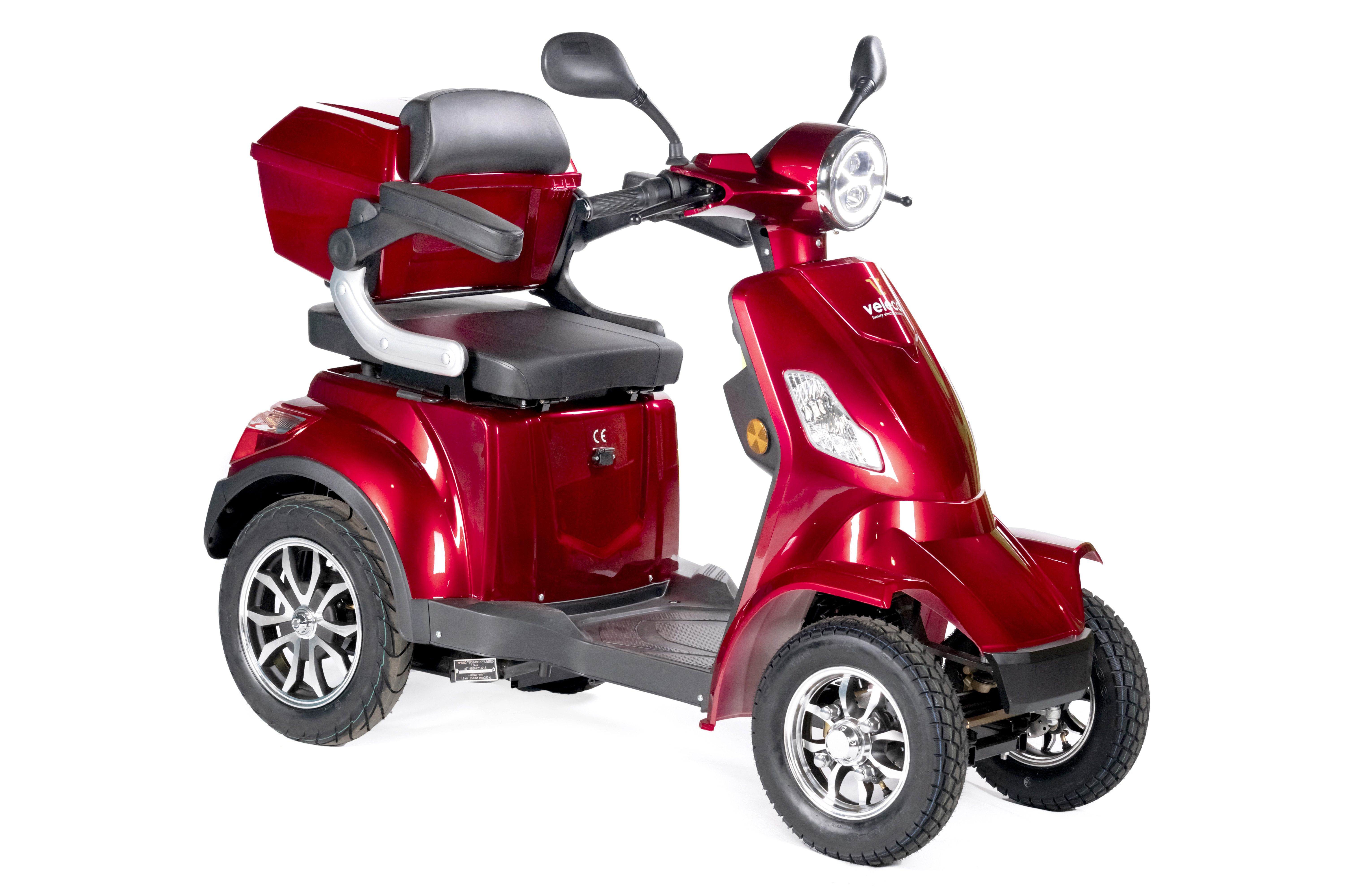 Veleco Elektromobil Faster, herausnehmbarer Lithium-Ionen Akku,4-Rad Seniorenmobil,1000W, 12,00 km/h, Herausnehmbarer Lithium-Ionen Akku