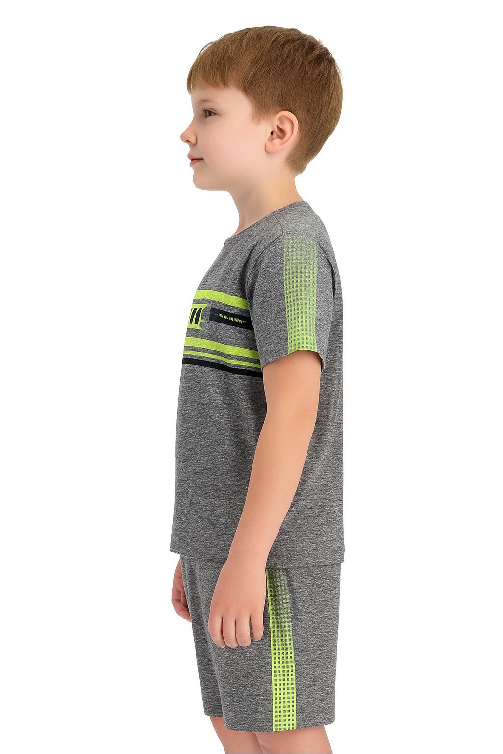 Fashion Boy T-Shirt & Bermudas T-Shirt + Shorts 2er Set Bermuda Sweatshorts Sommer Sommerset JS669e (Set, T-Shirt+Shorts)