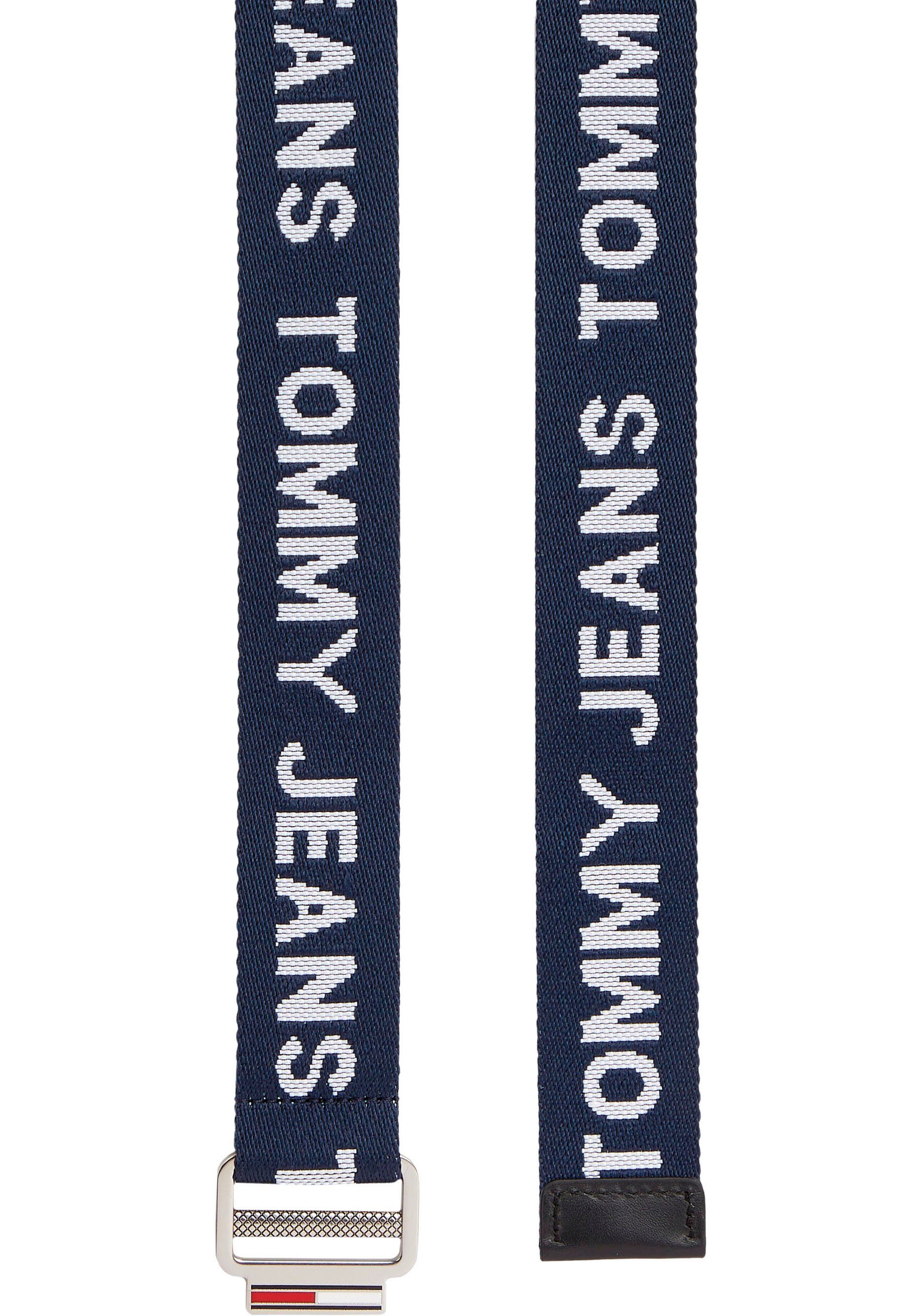 Tommy Jeans Stoffgürtel TJM Baxter Jeans mit Tommy Schriftzug durchgängigem