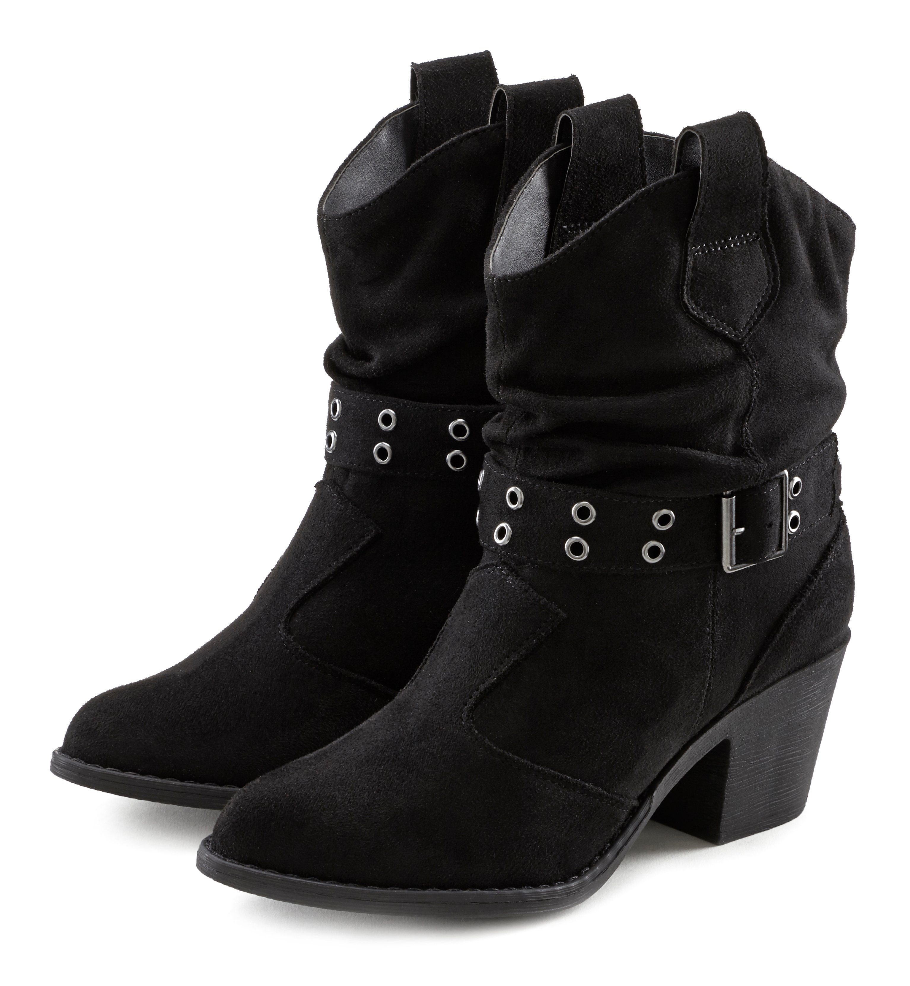 LASCANA Sommerstiefelette Cowboy Stiefelette Cowboy Boots, Western Stiefele günstig online kaufen
