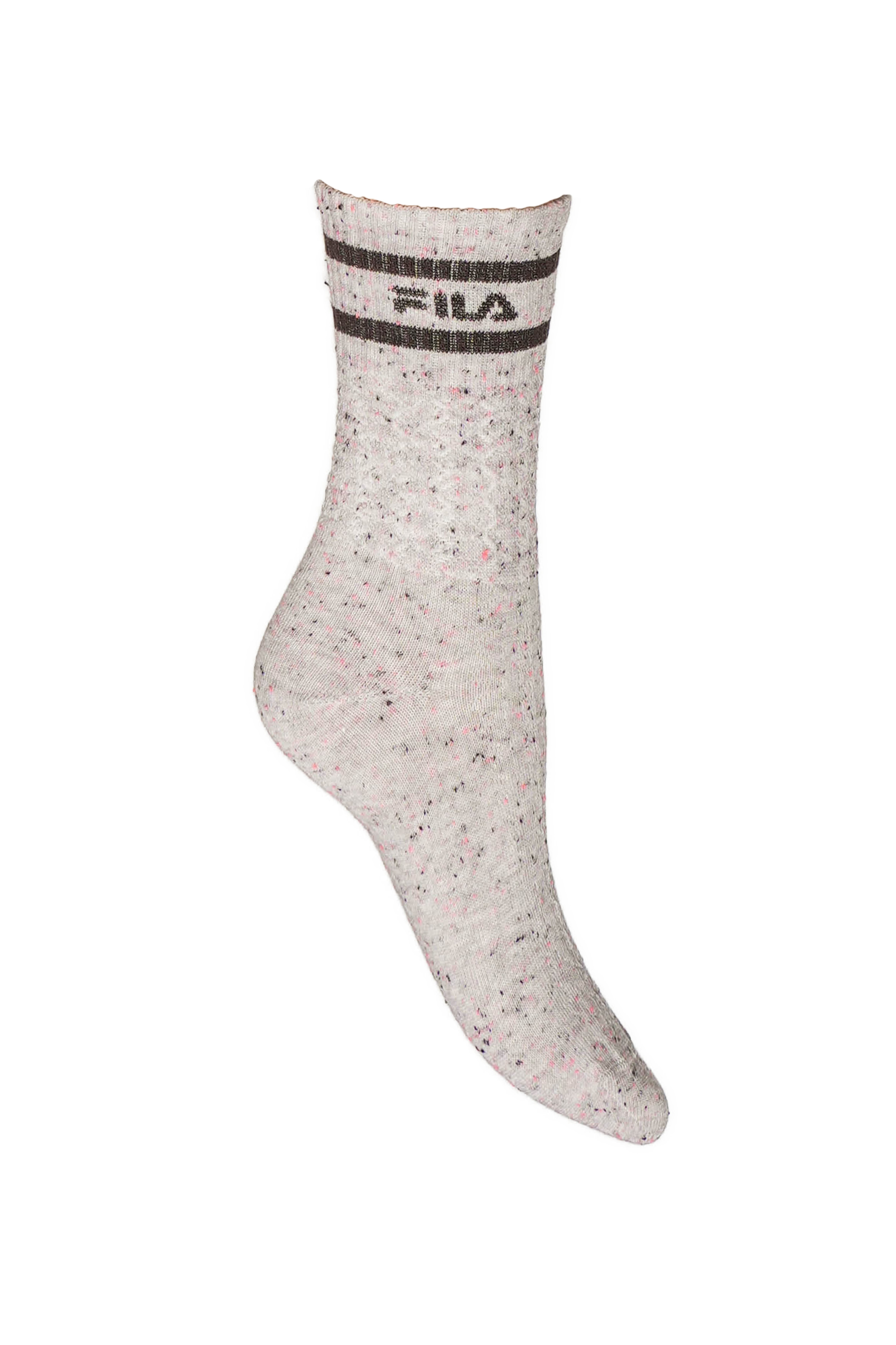 Fila Freizeitsocken WOMAN LIFESTYLE NORMAL BUTTONED SOCKS (4-Paar) mit modischem Punktemuster