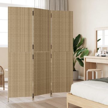 vidaXL Raumteiler Paravent 3-tlg. Beige Poly Rattan, 1-tlg.