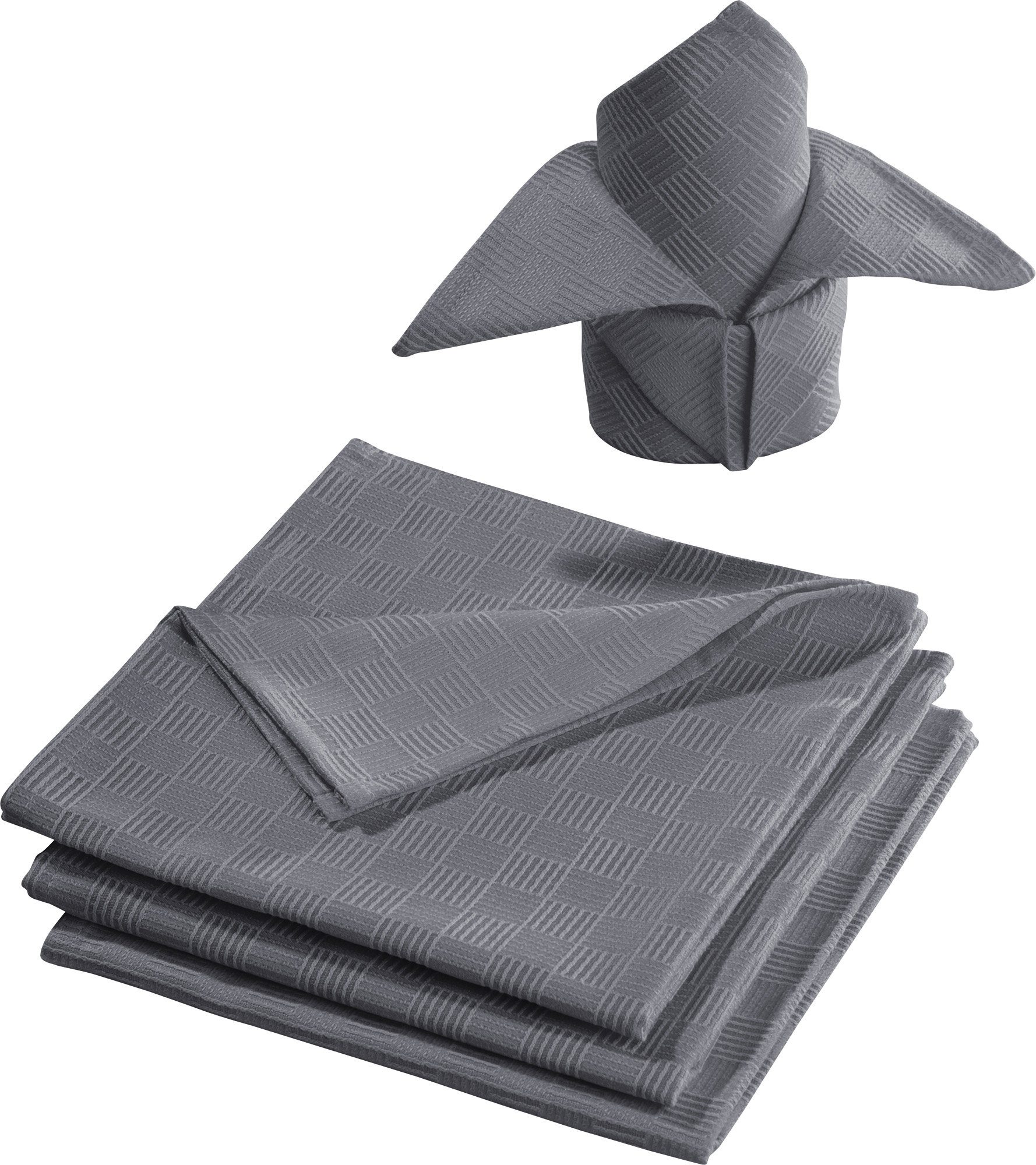 Erwin Müller Stoffserviette Serviette "Paderborn" 4er-Pack, fleckabweisend Uni