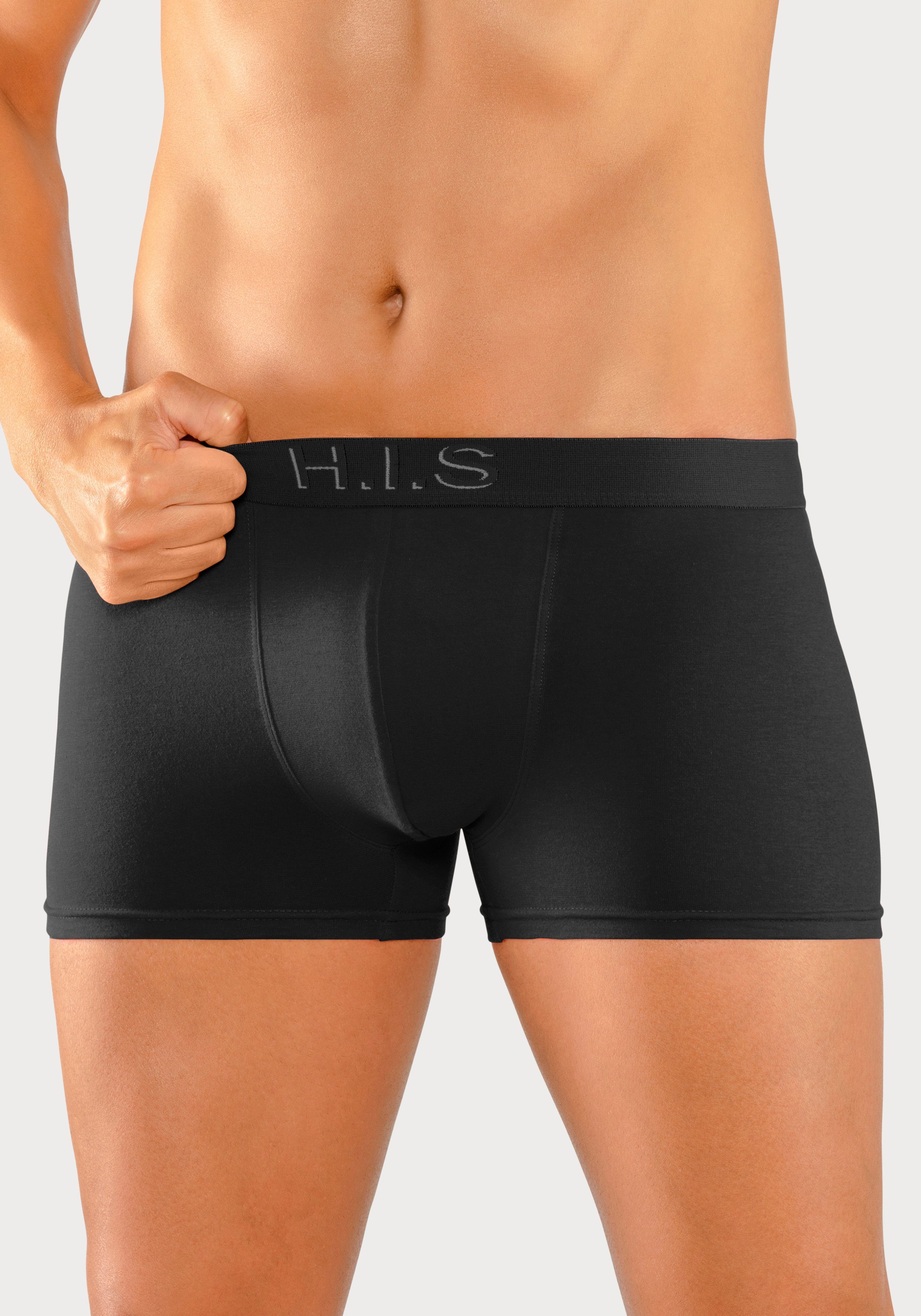 H.I.S Boxer Boxershorts für Herren (Packung, 5-St) Logo Webbund mit 3D Effekt – Bild 2 von 5
