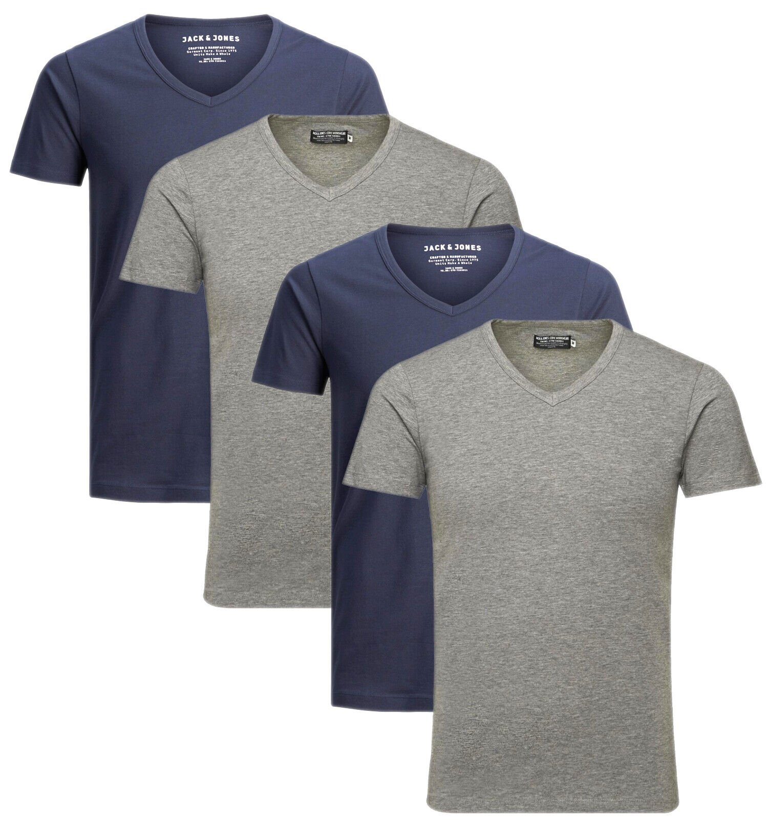 Jack & Jones T-Shirt (Spar Set, 4er-Pack) V-Neck günstig online kaufen