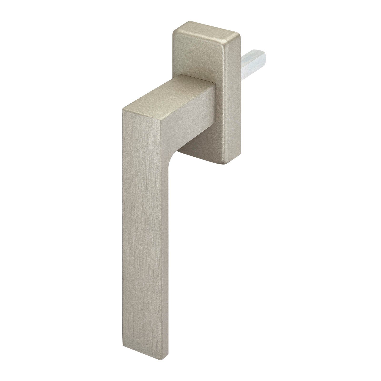 SO-TECH® Fenstergriff CUBE 120 x 22 mm Vierkant 7 x 7 mm, Fenstergriffolive Edelstahloptik matt