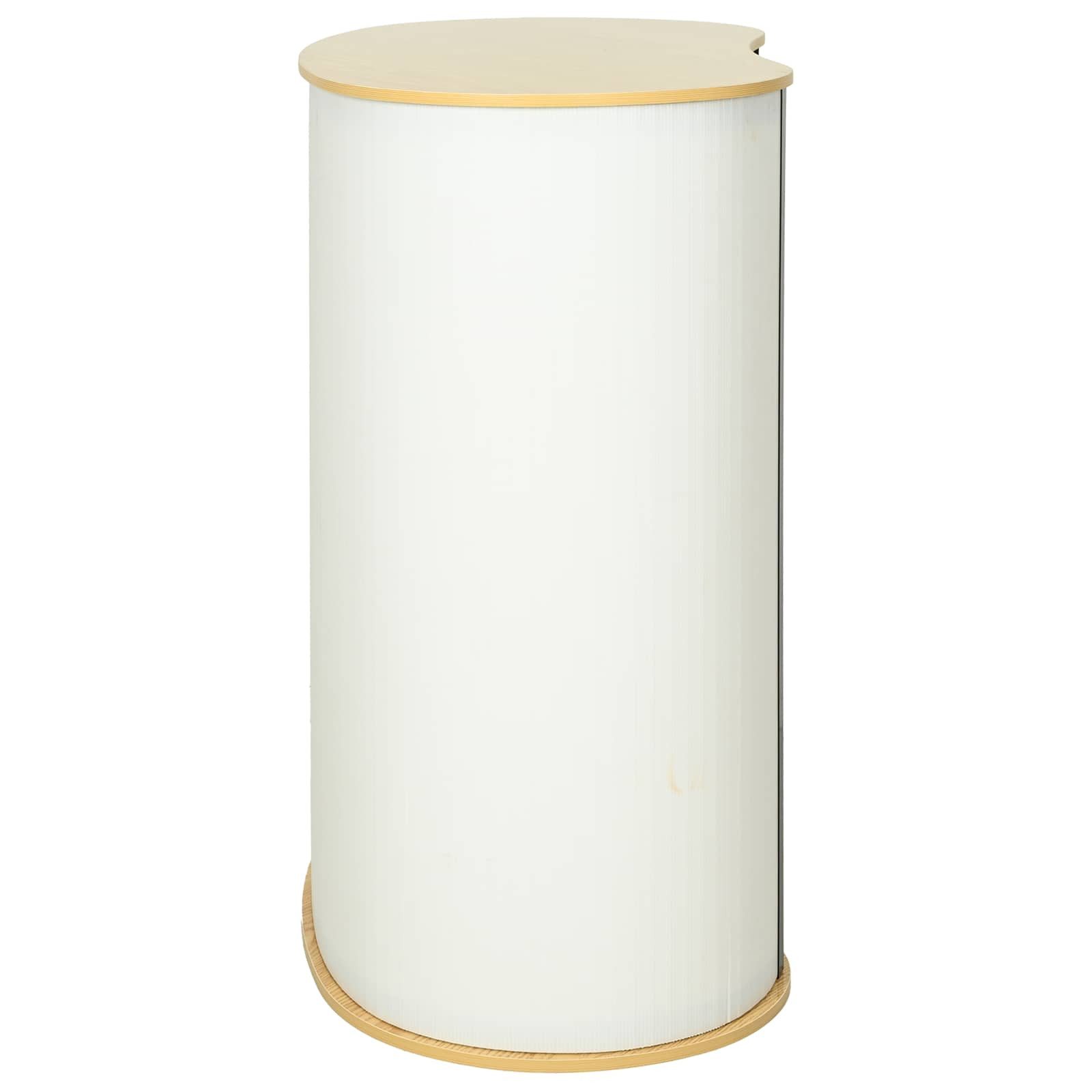 vidaXL Empfangstheke Messetheke Hellbraun und Weiß 90 x 48 x 93 cm (1-St) – Bild 4 von 5