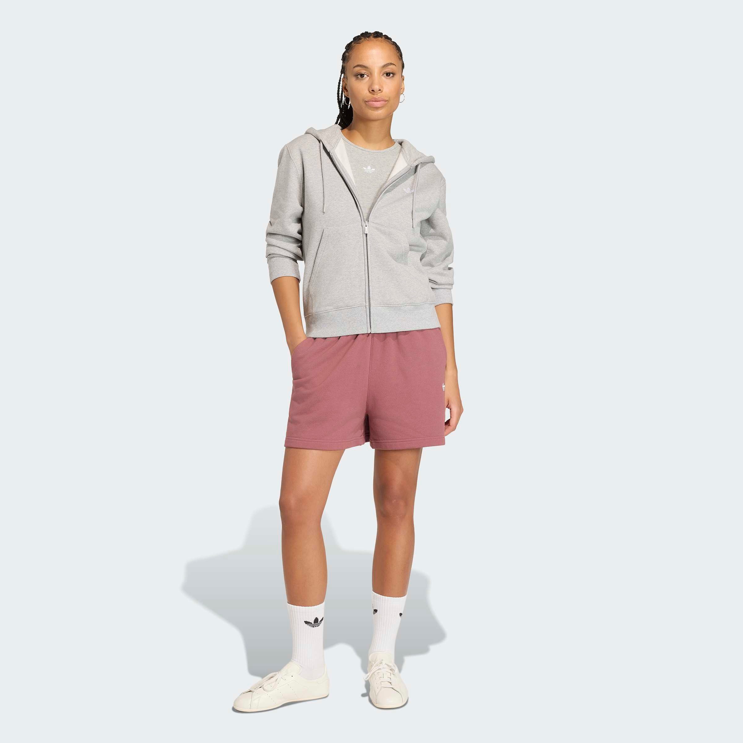 adidas Originals Sweatshirt ESSENTIALS FLEECE REGULAR FULL ZIP mit Reißverschluss, in normaler Länge – Bild 5 von 5