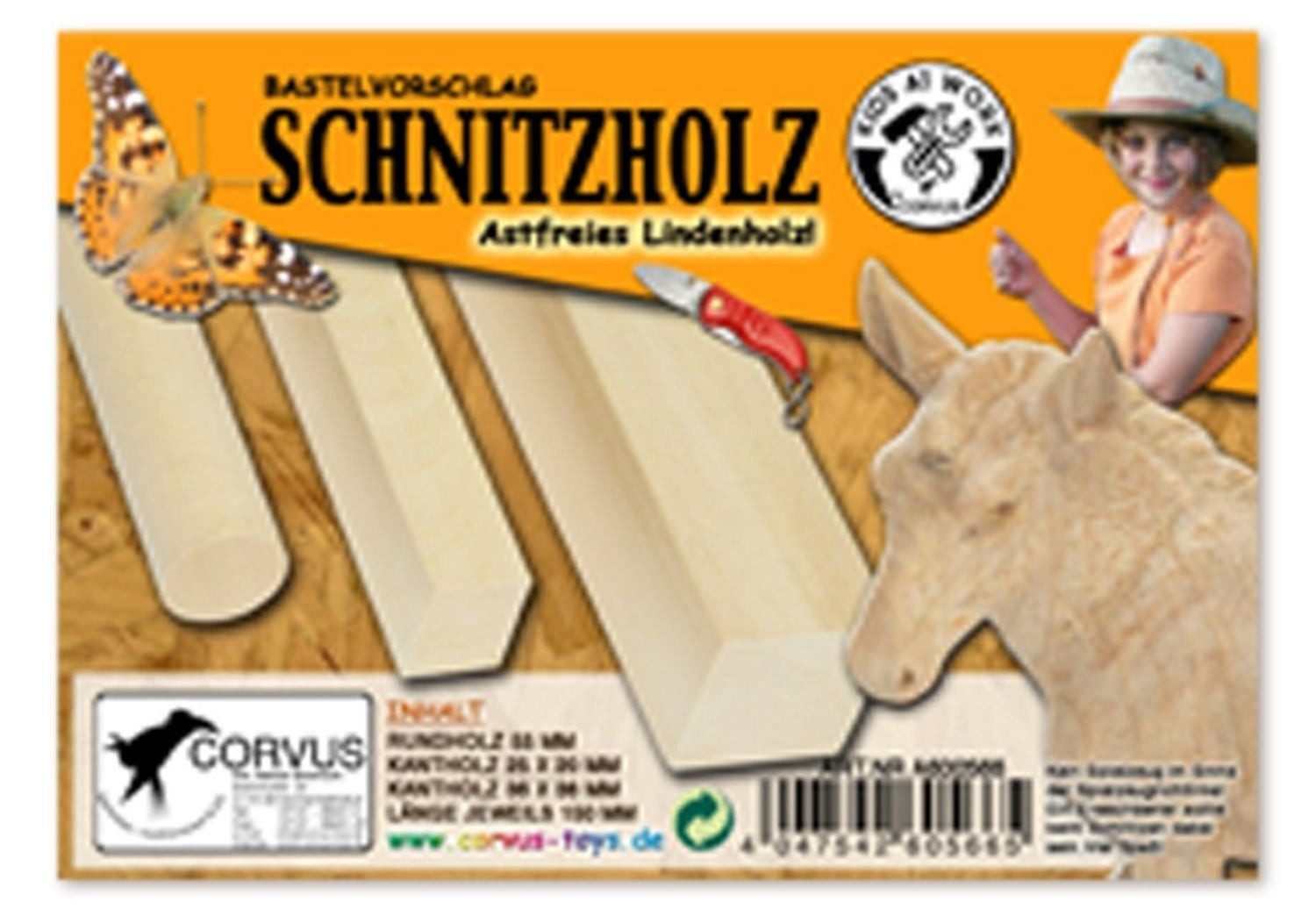 Corvus Kinder-Schaufel CORVUS Kids at Work Schnitzholz