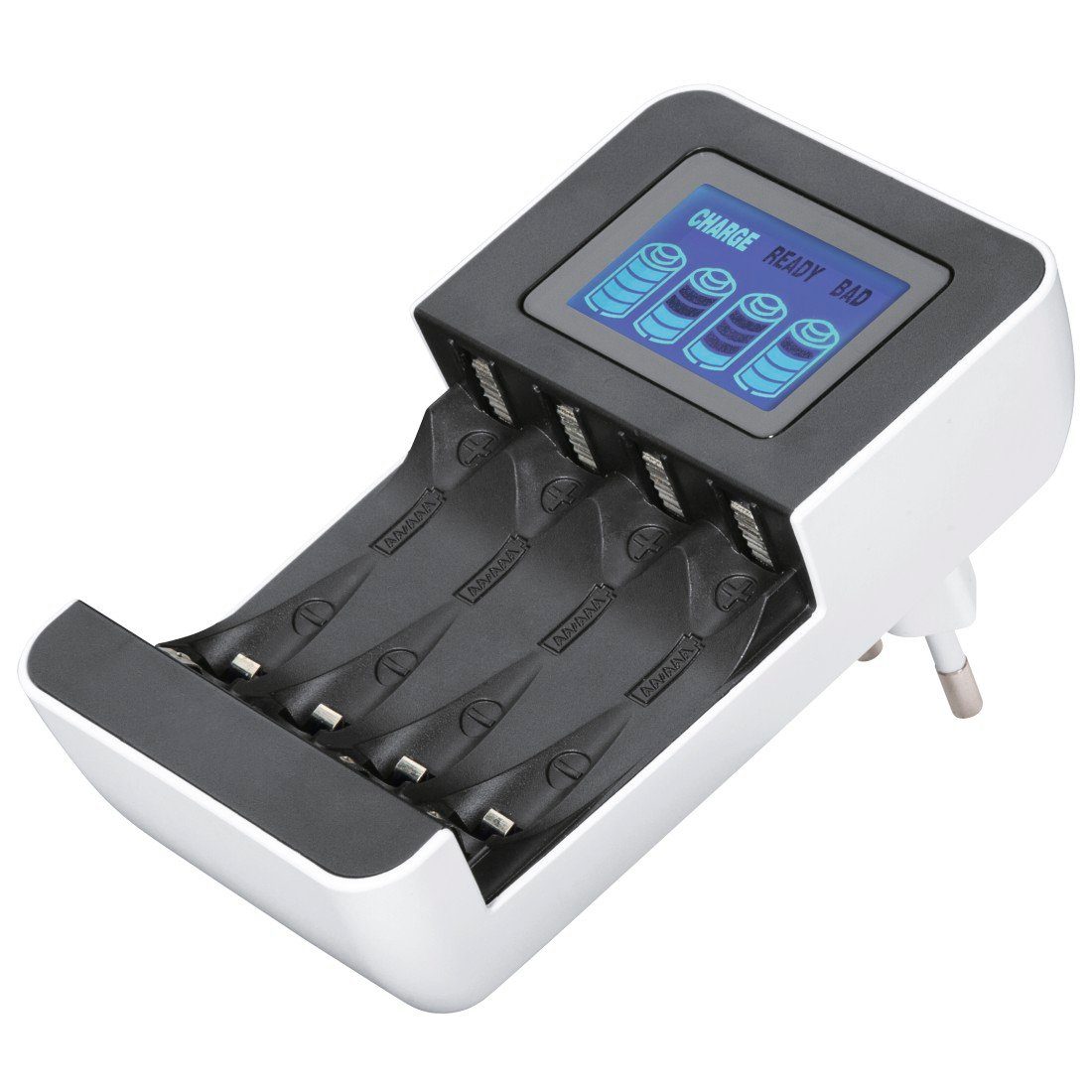 Akku-Ladegerät für 1 bis 4 NiMh AA oder AAA Akkus Akku-Ladestation