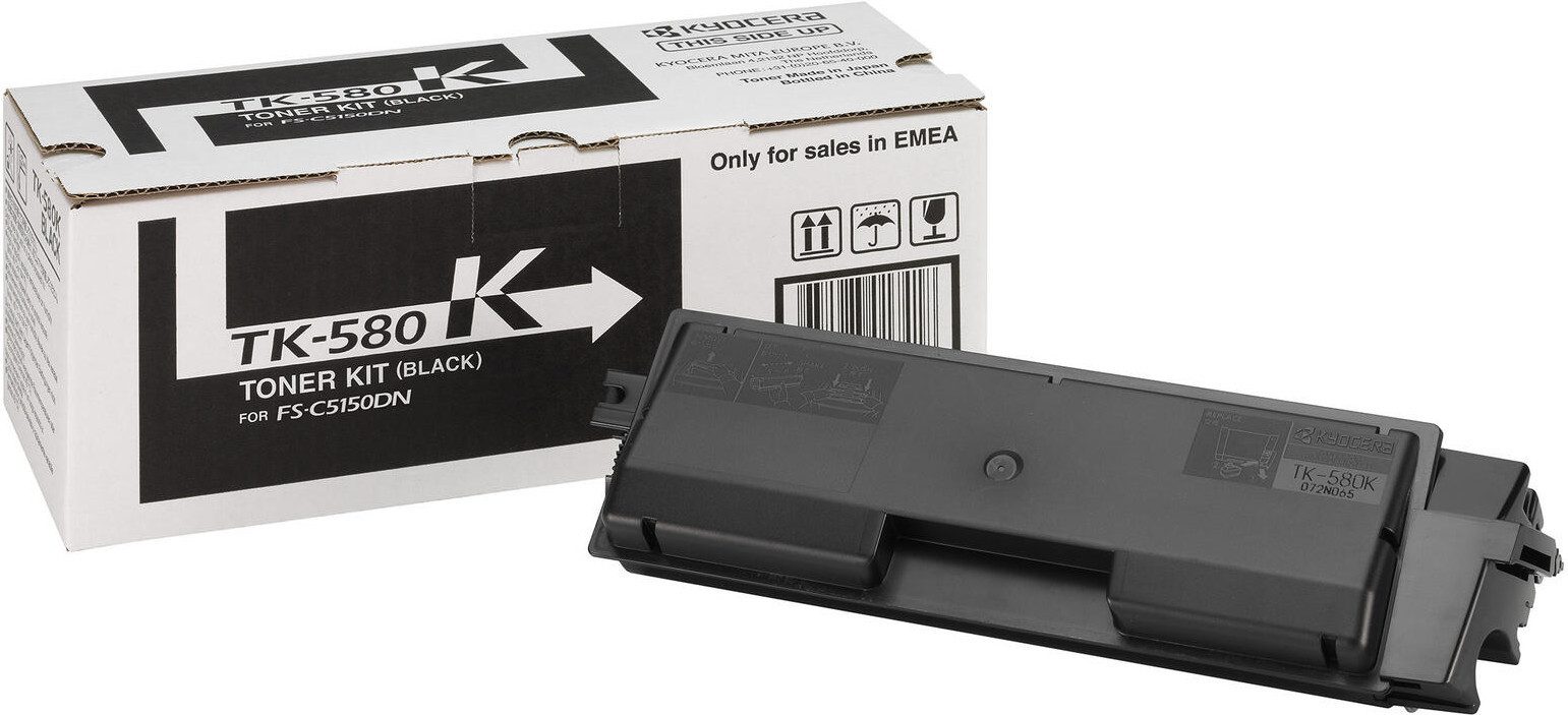 KYOCERA Tonerpatrone Original Kyocera TK-580 Toner Set FS-C5150DN P6021cdn, (Set, Toner-Set), Original Toner
