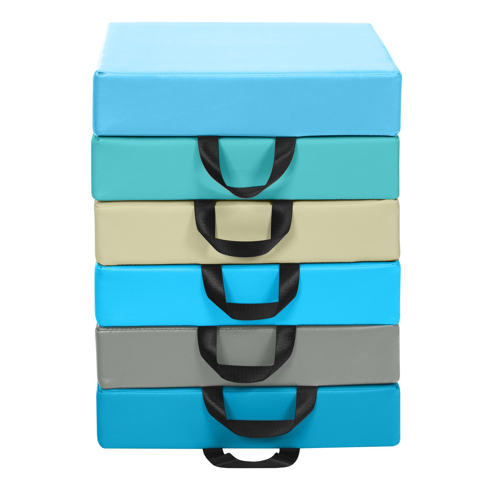 COSTWAY Напольные подушки 6er Set Kinder Sitzkissen, mit Griff & Reißverschluss