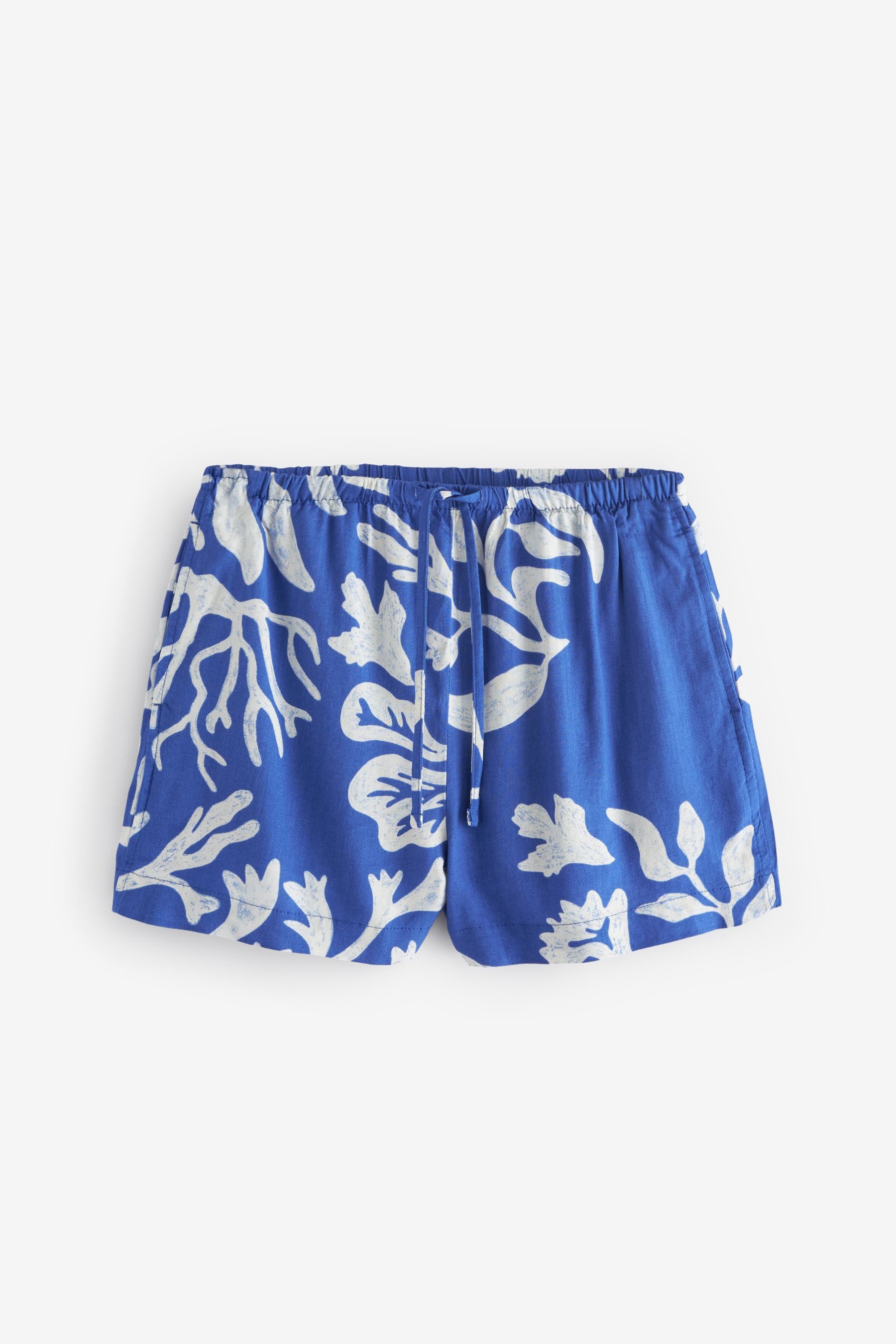 Shorts Shorts im Boyfriend-Schnitt mit Leinen – Kurzgröße