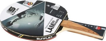 Sunflex Tischtennisschläger LAM SIU HANG + Tischtennishülle + 3x SX+ Bälle, Tischtennis Schläger Set Tischtennisset Table Tennis Bat Racket