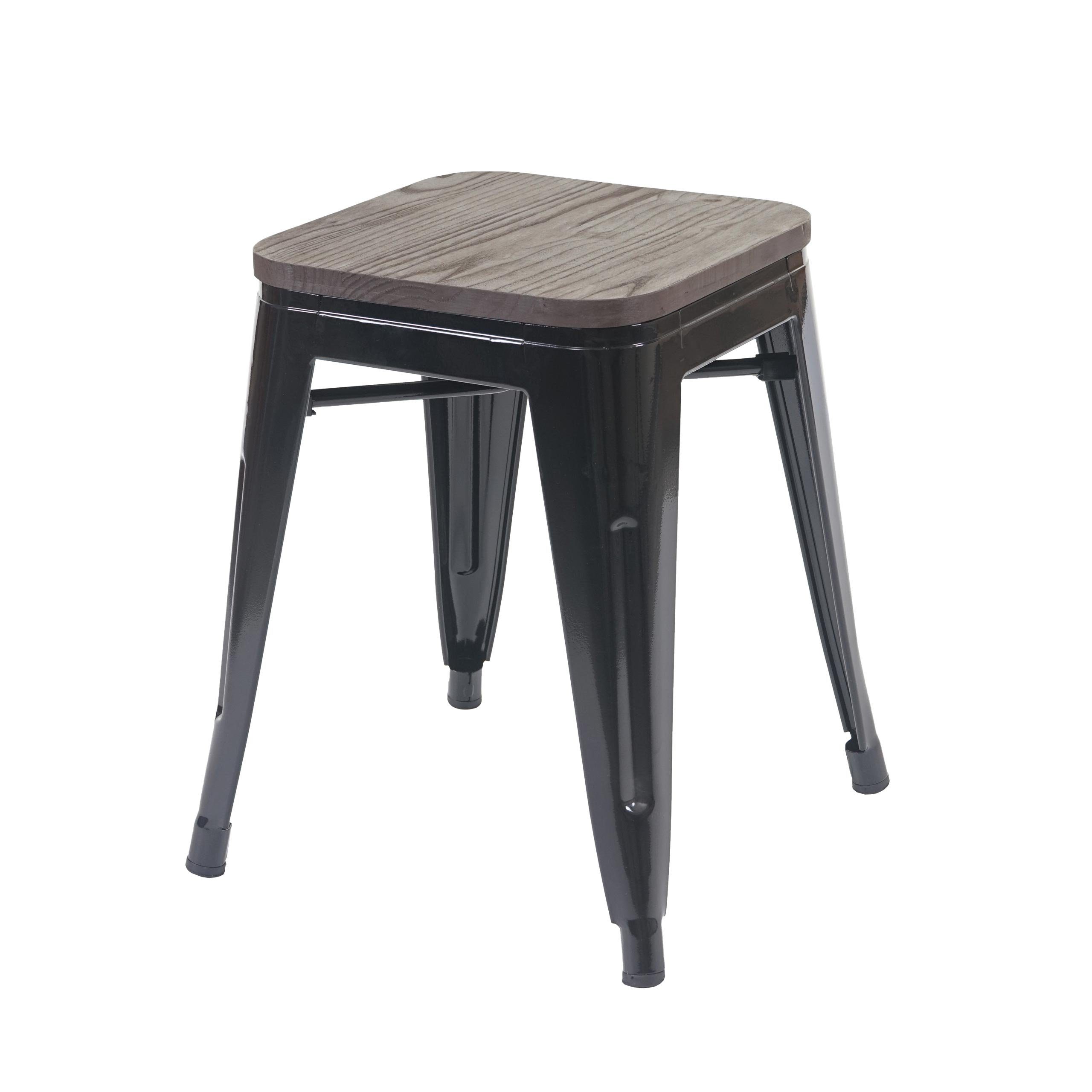 MCW Sitzhocker MCW-A73-GS, Stapelbar, bodenschonende Gummifüße, Querstreben für mehr Stabilität