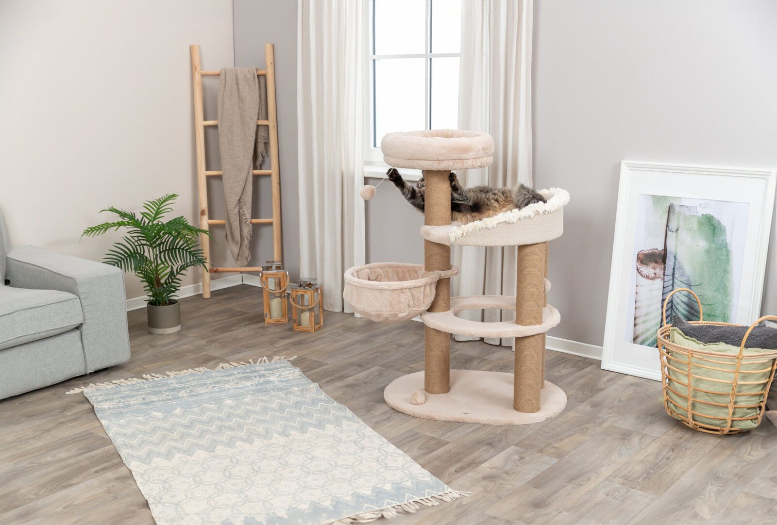 TRIXIE Kratzbaum Kratzbaum Boho Filippo - beige - 114 cm