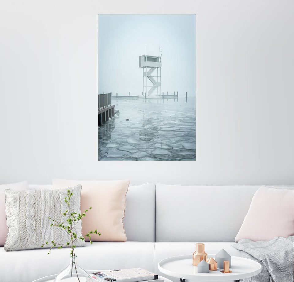 Posterlounge Wandbild, Premium-Poster Der gefrorene Mueggelsee online