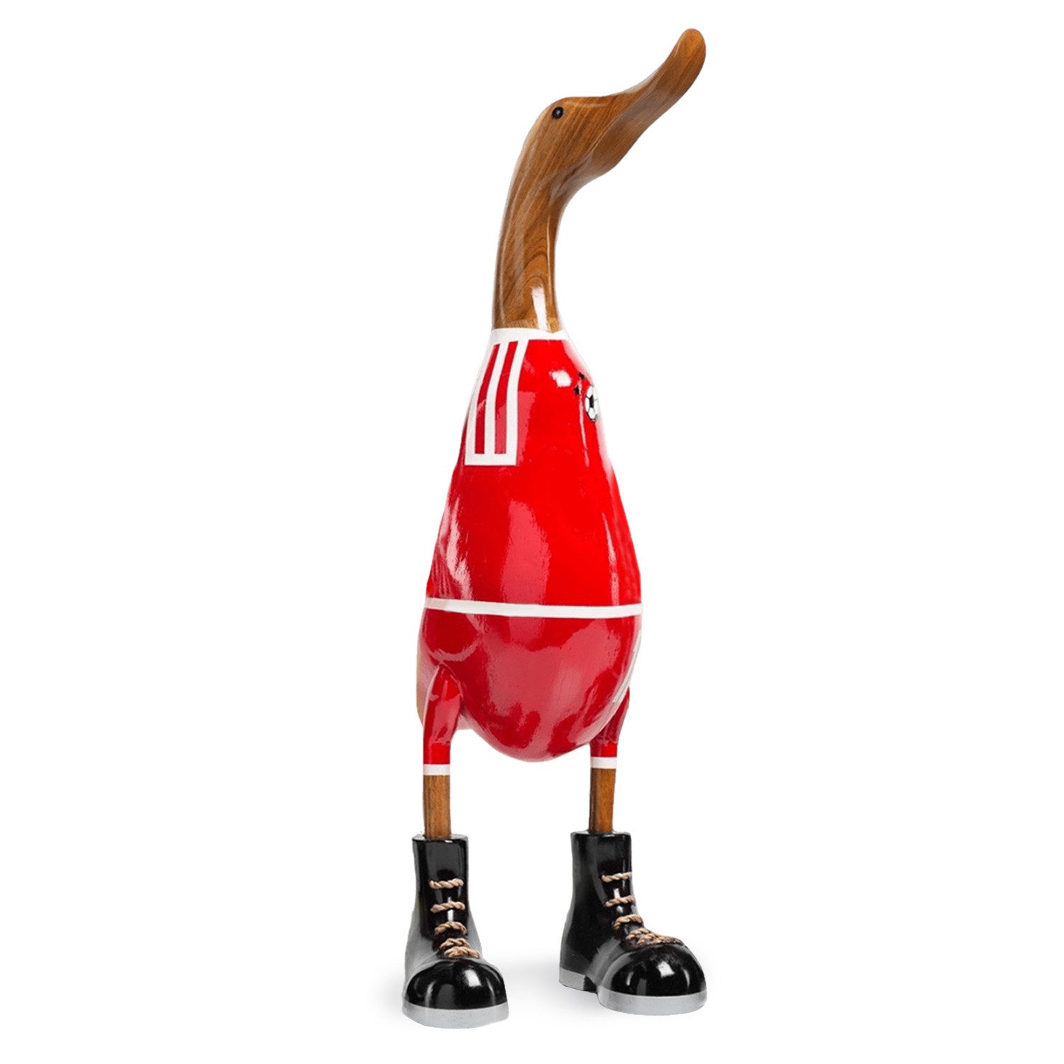 Rikmani Dekofigur Holzfigur Ente Stiefel - günstig online kaufen