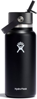 Hydro Flask Trinkflasche 32 OZ WIDE FLEX STRAW CAP, doppelte TempShield®-Isolierung, 946 ml