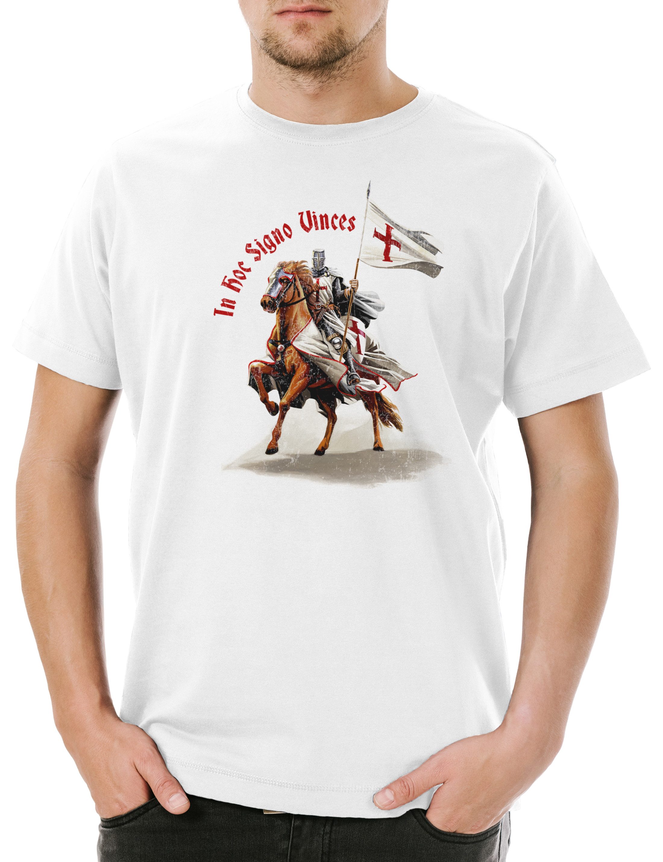 Print-Shirt Templar IV Herren T-Shirt Cross Templerkreuz Knight Ritter Ordo Orden