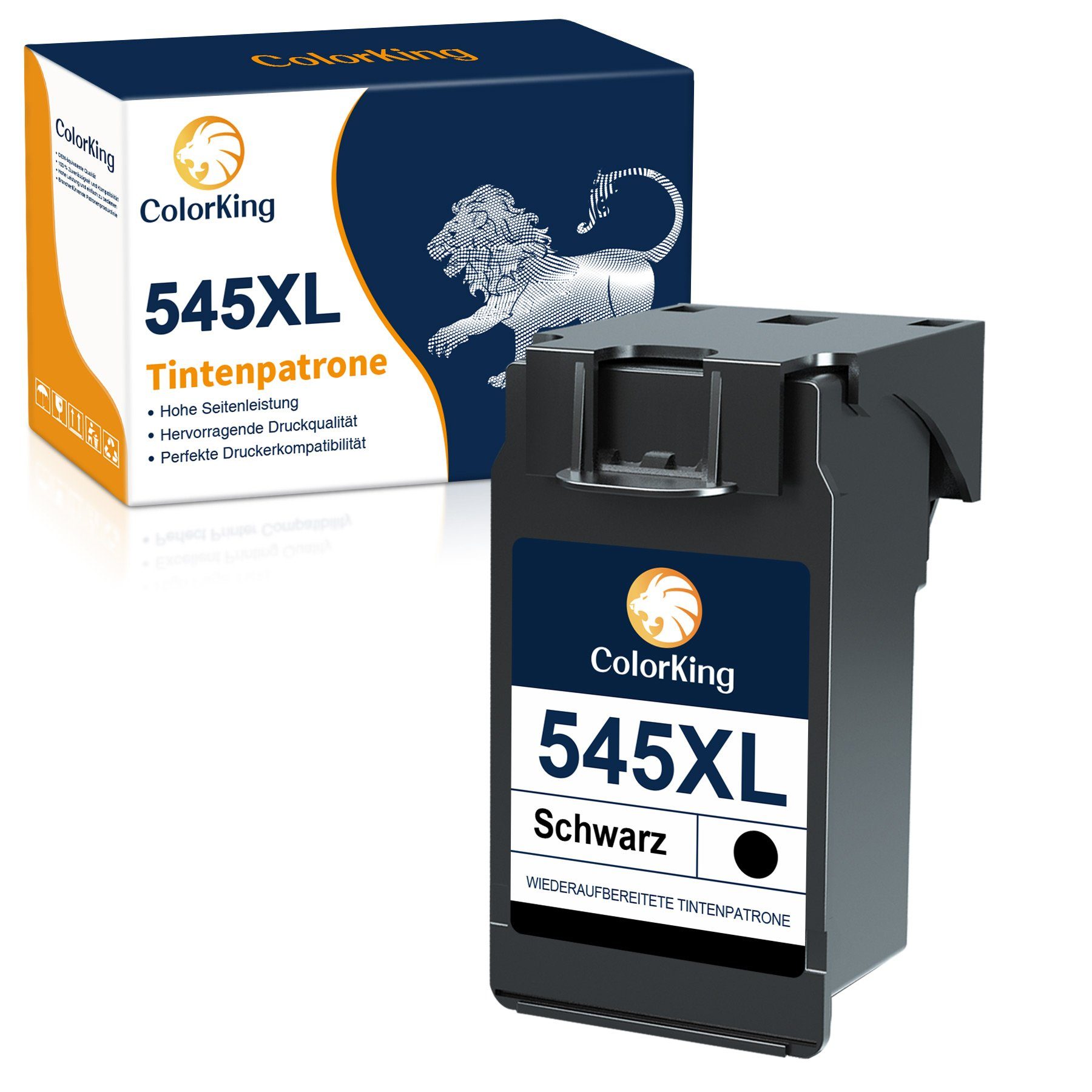 TR4550 545 ColorKing CANON Schwarz Tintenpatrone für XL TS3350 1 (PIXMA ersetzt MX495 TS3450)