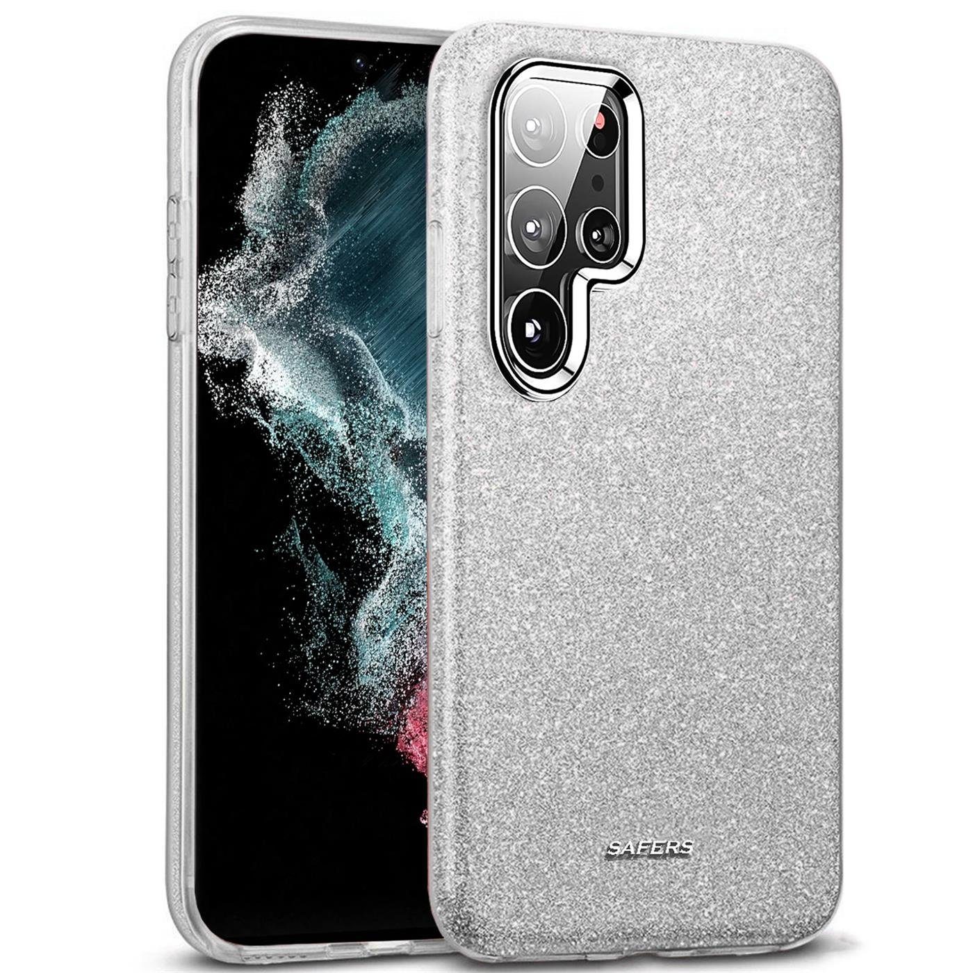 CoolGadget Handyhülle Glitzer Glamour Hülle für Samsung Galaxy S22 Ultra 6,8 Zoll, Slim Case mit Glossy Effect Schutzhülle für Samsung S22 Ultra Hülle