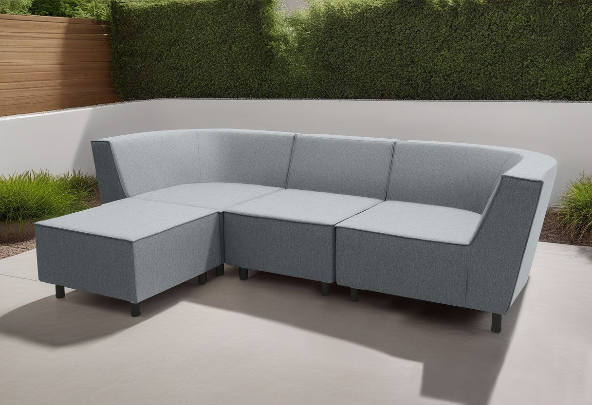 DOMO collection Ecksofa Sonna, individuell zusammenstellbar L-Form, Gartenlounge-Set oder Einzelelemente, Outdoor