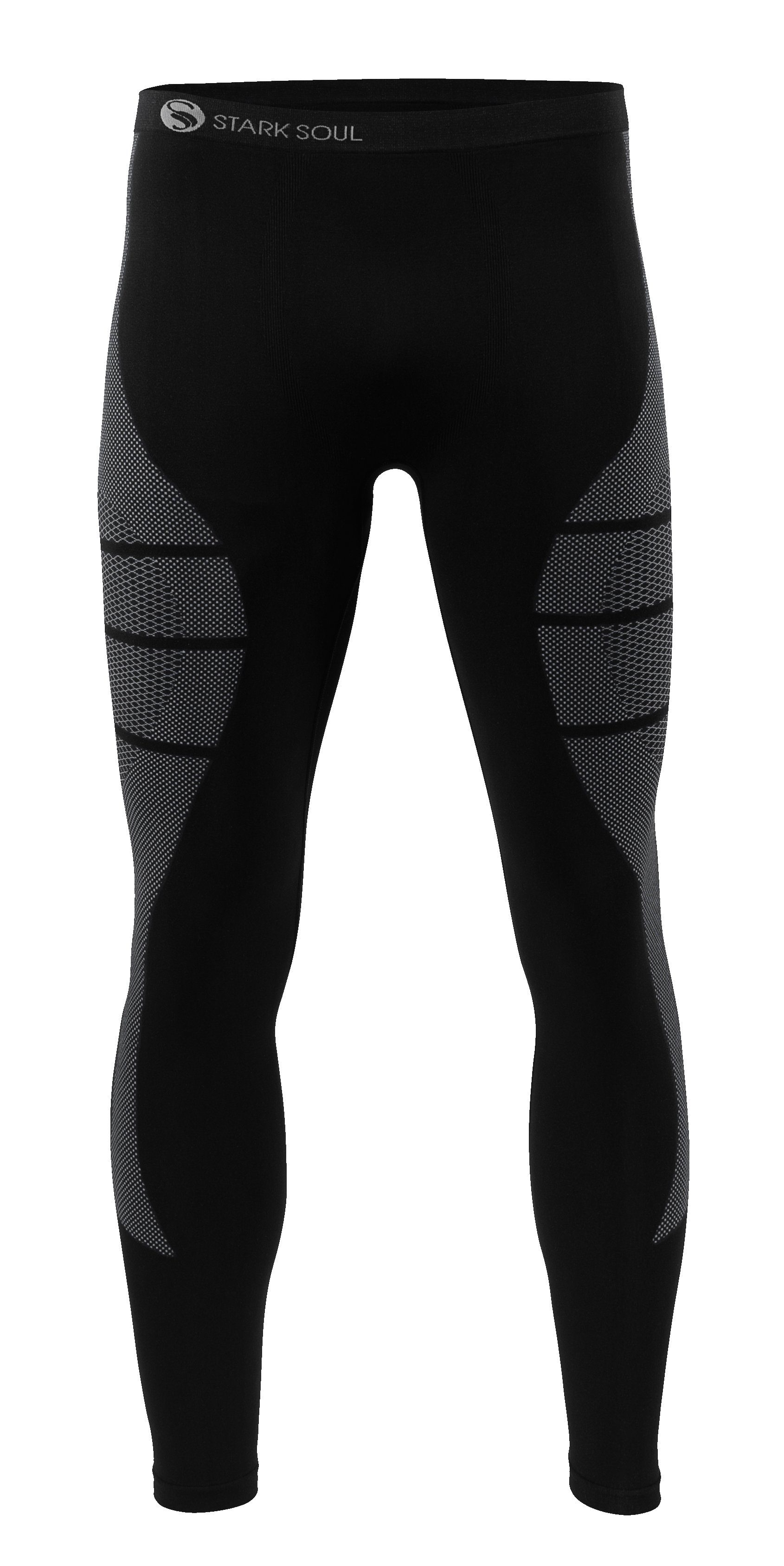 Stark Soul® Funktionsunterhose - Seamless - Funktionshose, Skiunterwäsche Schwarz/Grau Hose Funktionsunterwäsche