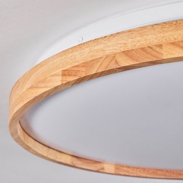 hofstein Deckenleuchte »Crivola« dimmbare Deckenlampe aus Metall/Holz, 6500 Kelvin