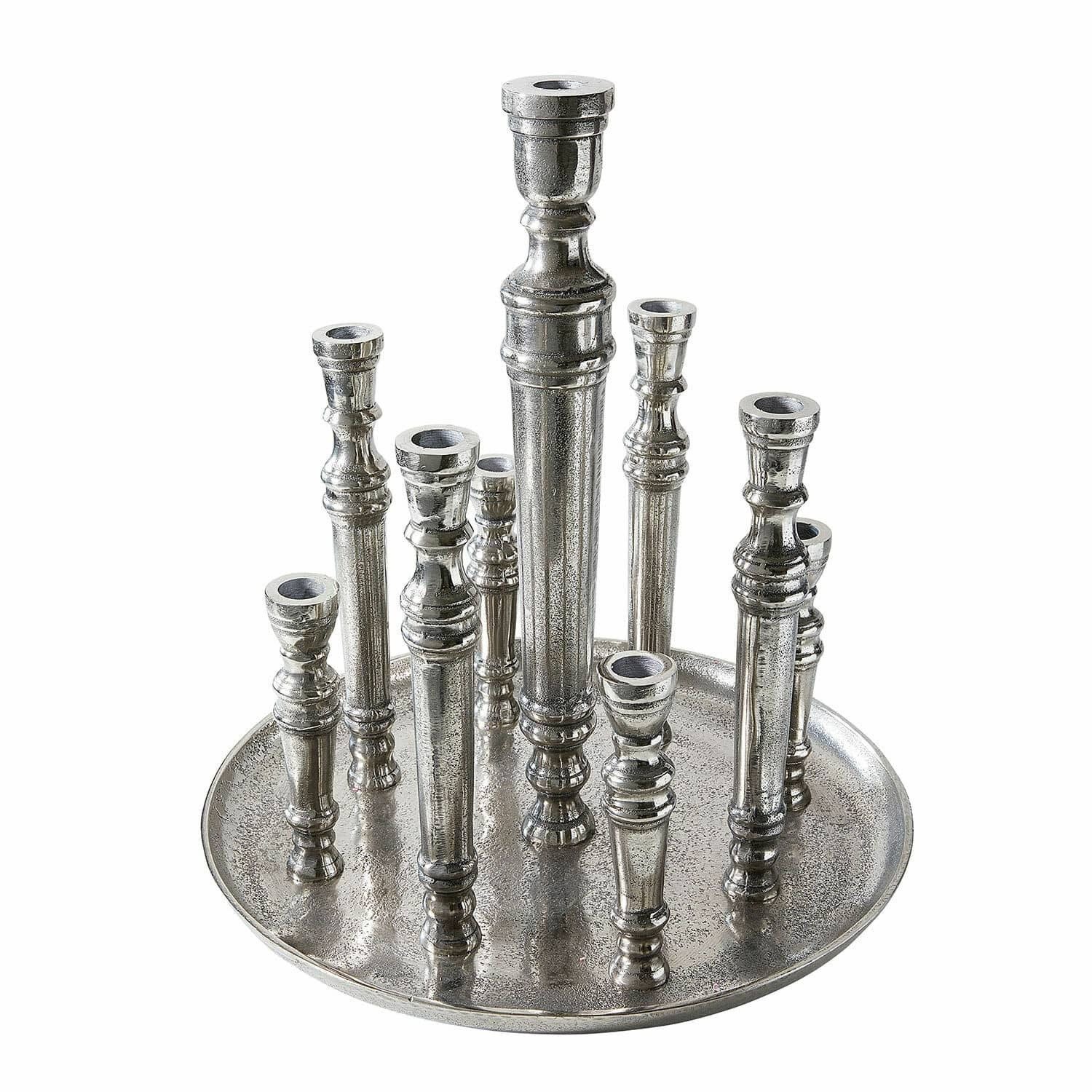 Mirabeau Kerzenständer Kerzenhalter Calcot antiksilber günstig online kaufen