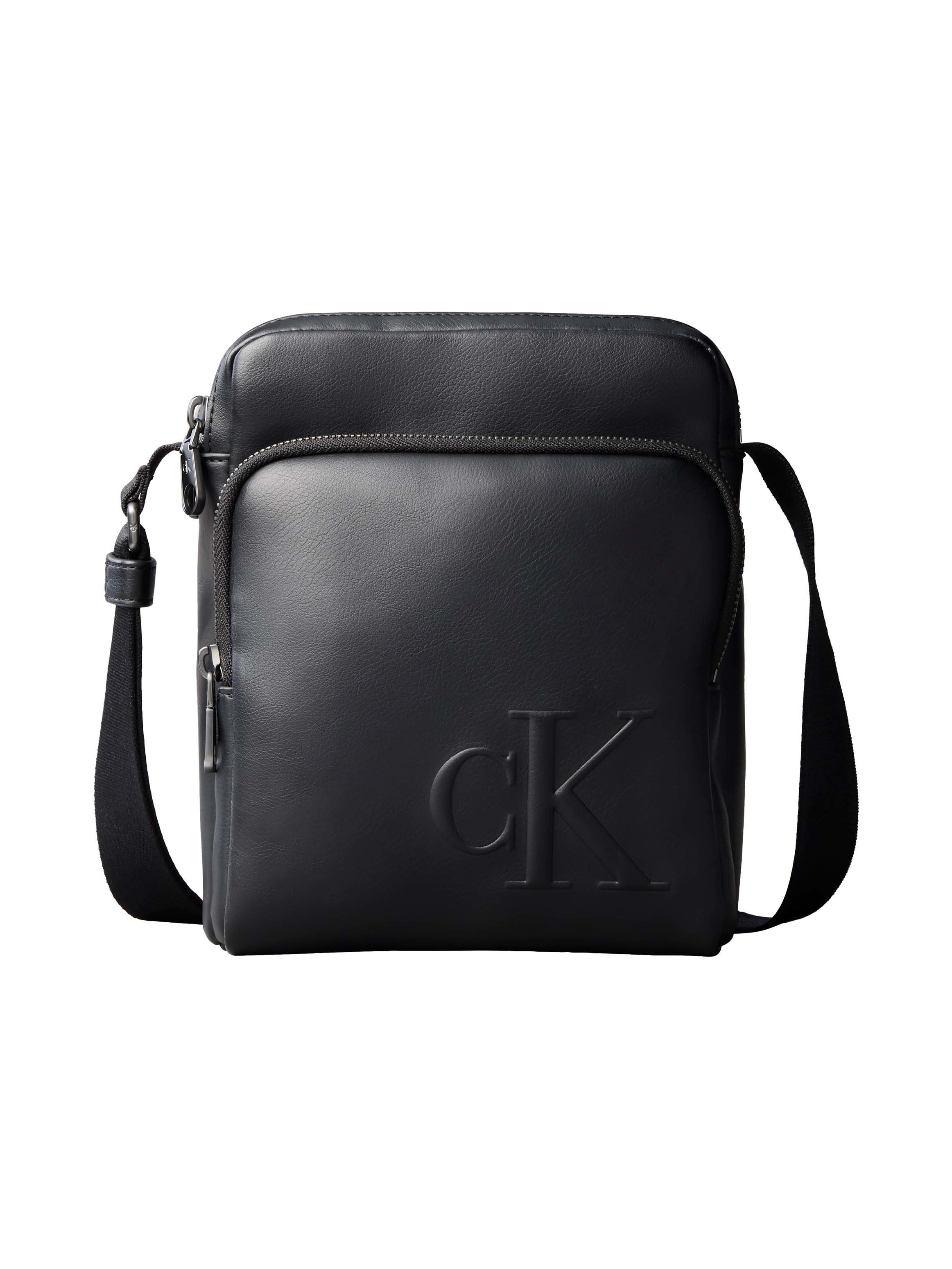 Calvin Klein Umhängetasche BOLD CK POCKET REPORTER, Schultertasche, Cross-Body Bag mit Logoschriftzug
