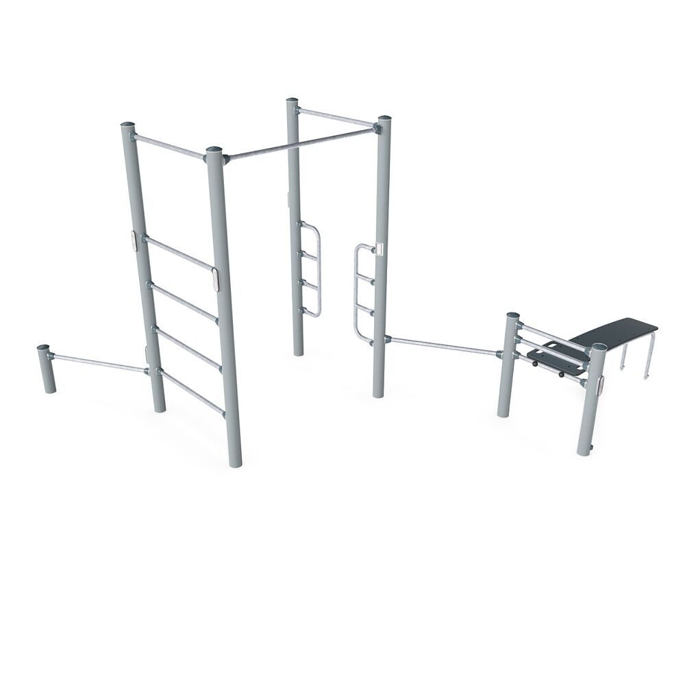 Kompan Kraftstation Outdoor-Fitness-Station Pro 2, Für Outdoorfitness-Parks, Generationenspielplätze usw.