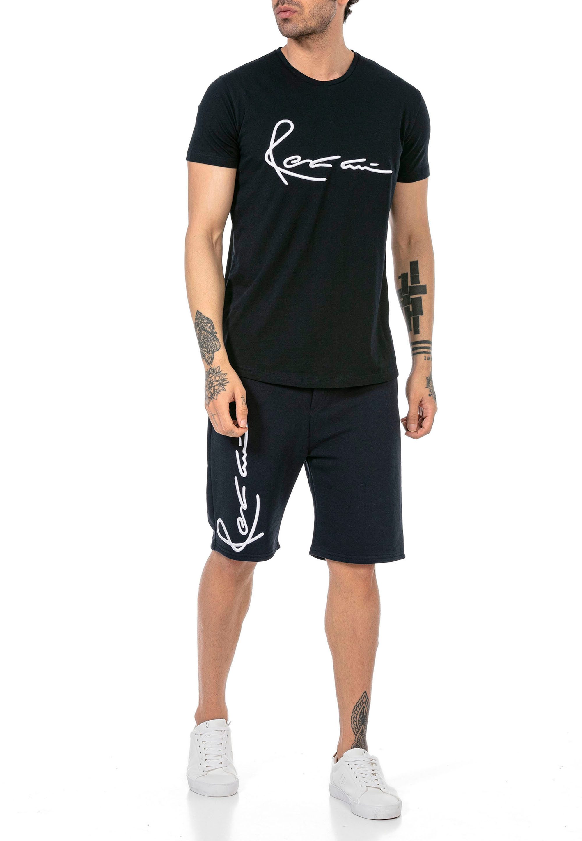 RedBridge T-Shirt & Shorts Red Bridge Herren Set Sweat Freizeit Anzug T-Shi günstig online kaufen