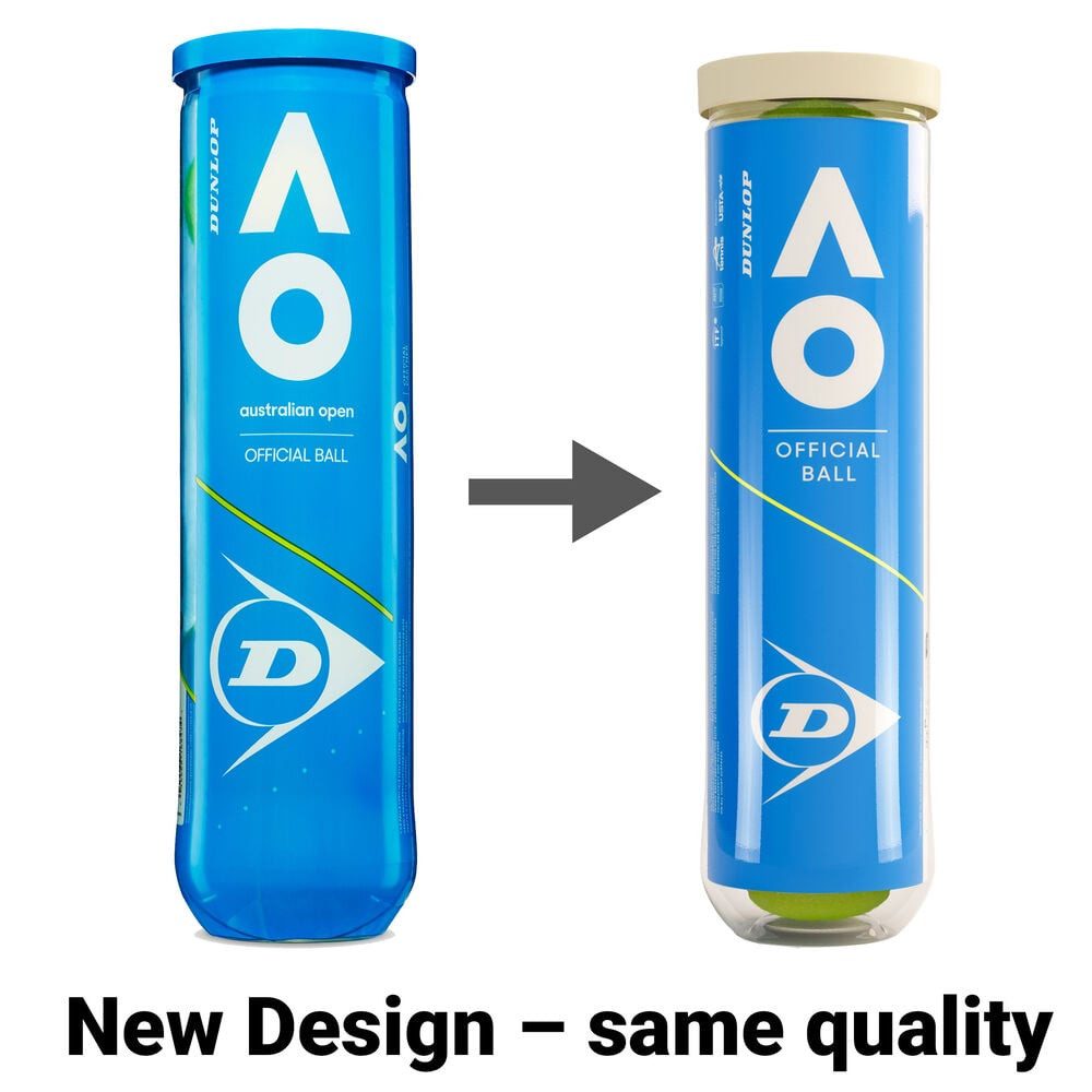 Dunlop Tennisball Australian Open 4 Pack