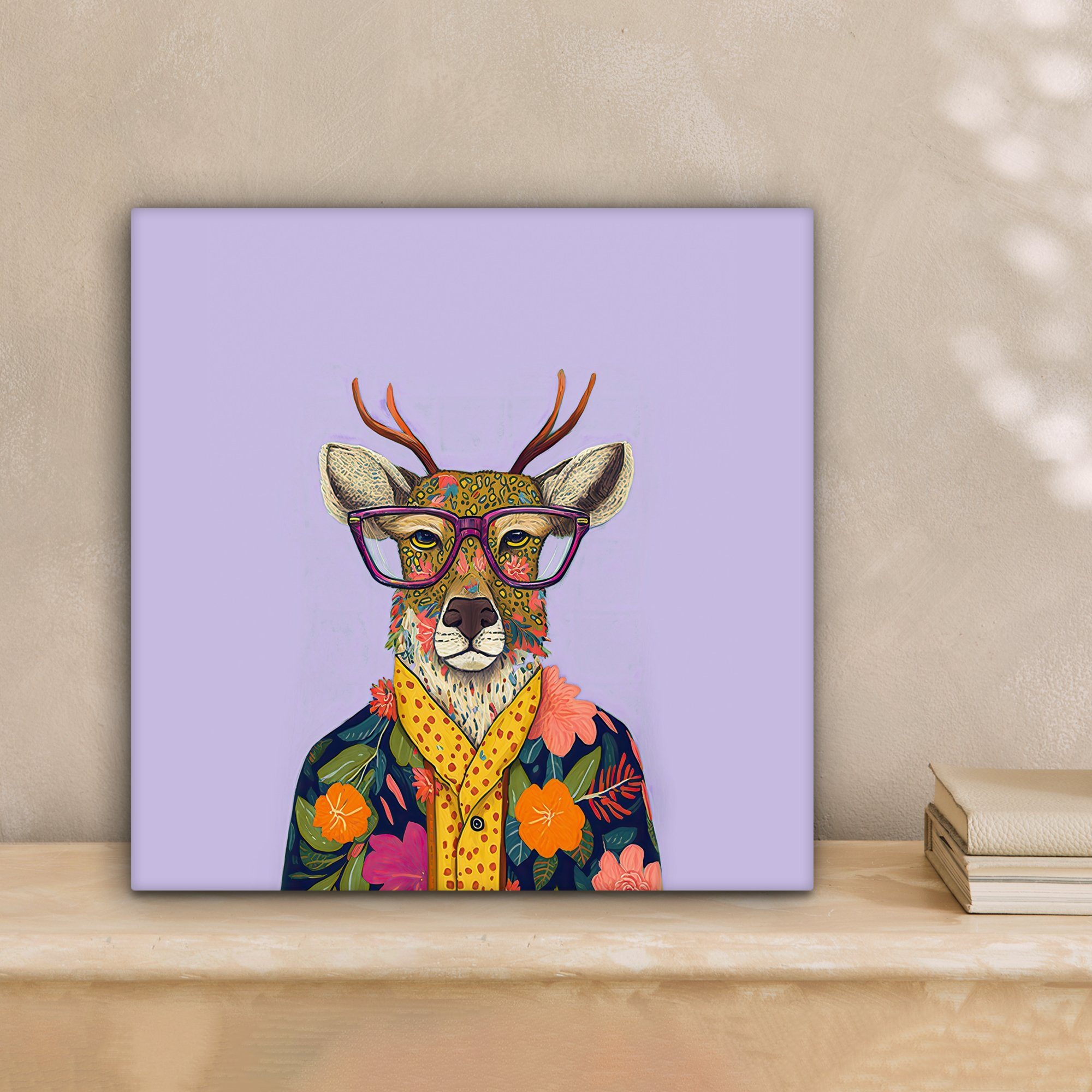 OneMillionCanvasses® Leinwandbild Hirsche - Tiere - günstig online kaufen