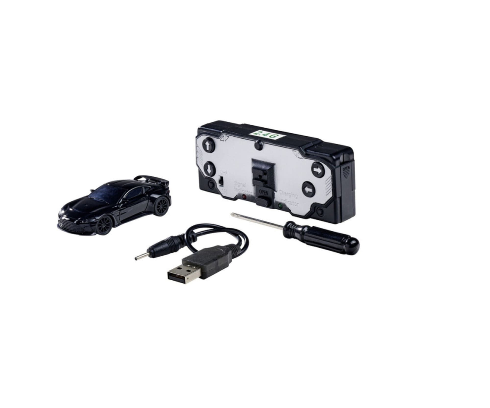 CARSON RC-Buggy Carson 1:64 Nano Racer Ast.Martin V12 Vant.schw