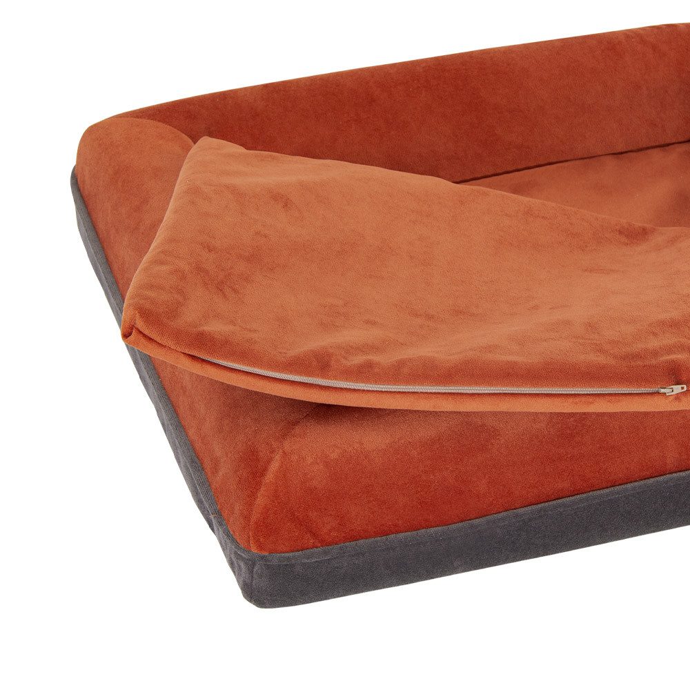 Seavas Tierbett Benek, Samt, waschbarer Bezug, orthopädisch, verschiedene Größen und Farben