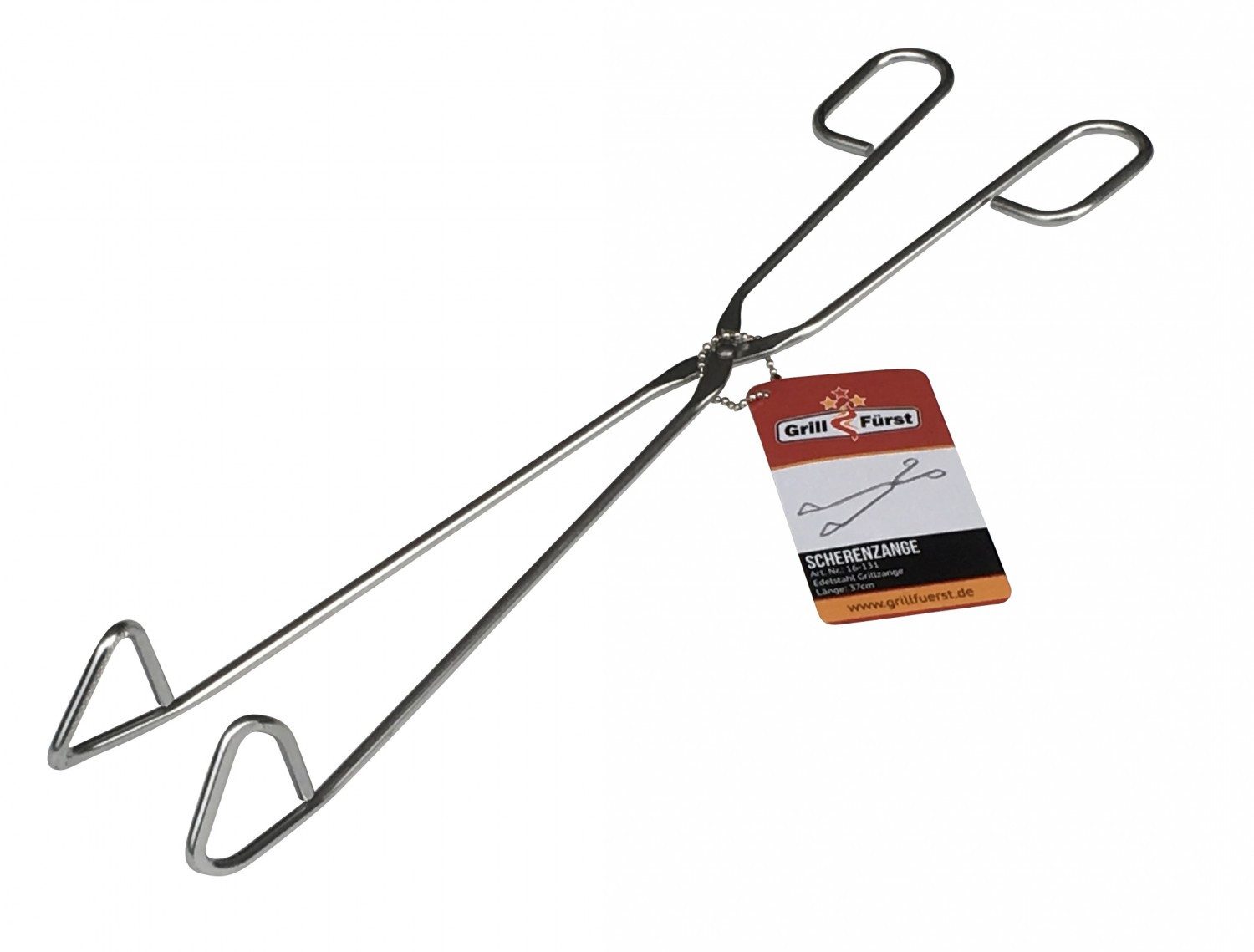 Grillfürst Grillzange Grillfürst Grillzange Scherenzange 37 cm - Edelstahl