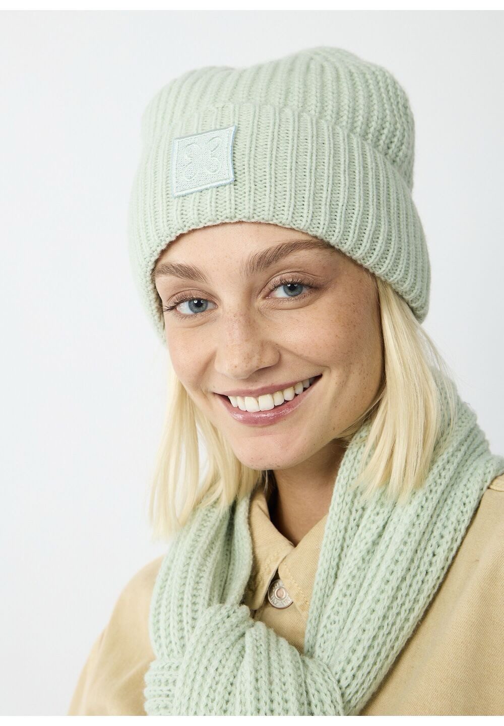 Codello Strickmütze Codello Damen Mütze in weicher Wollmischung aus Rippens günstig online kaufen