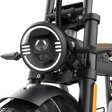 DOTMALL E-Bike COSWHEEL CT20 MTB 20*5,0 Zoll All-Terrain-Fettreifen, 48V 25A Akku